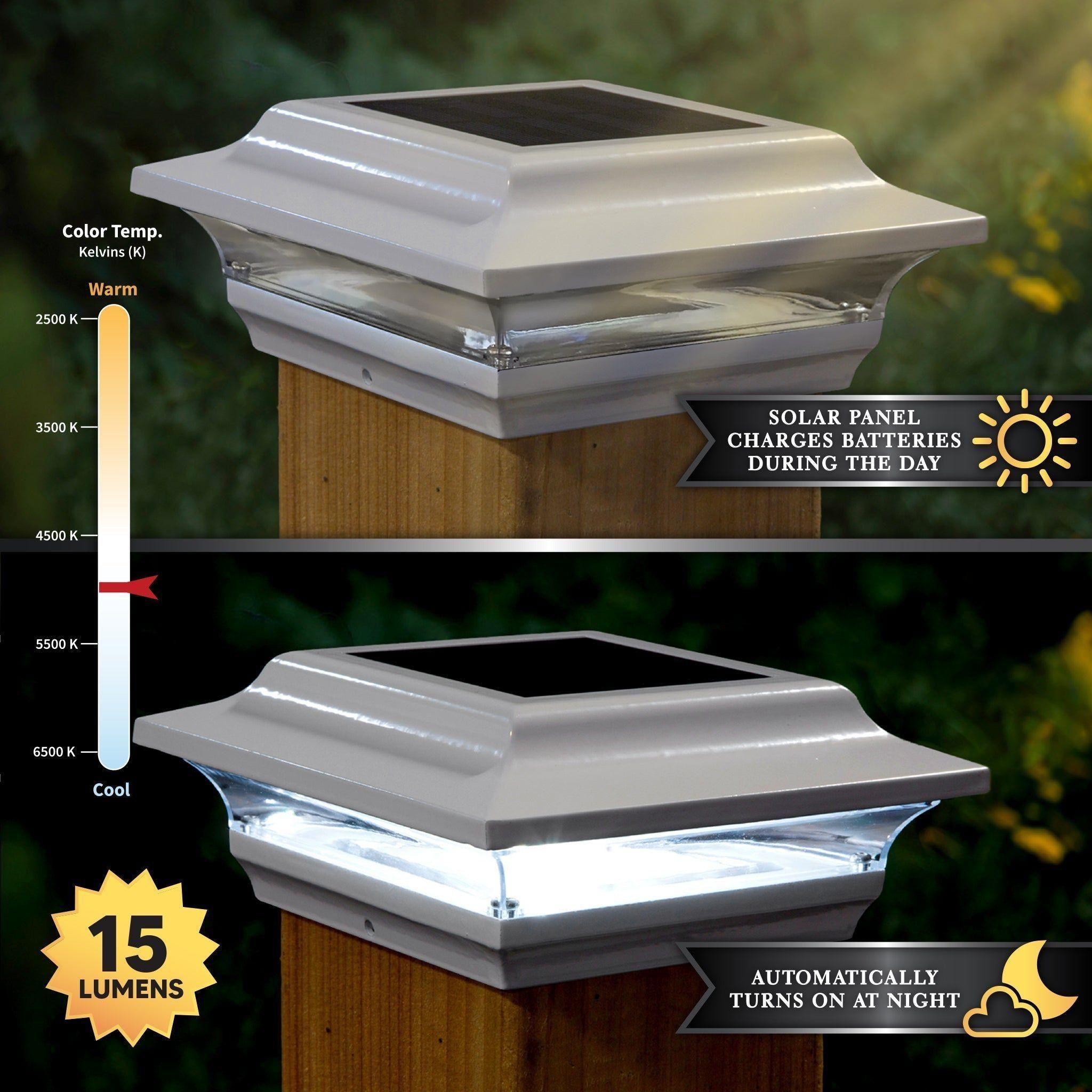 Classy Caps - 4x4 Imperial Solar Post Cap - Lights Canada
