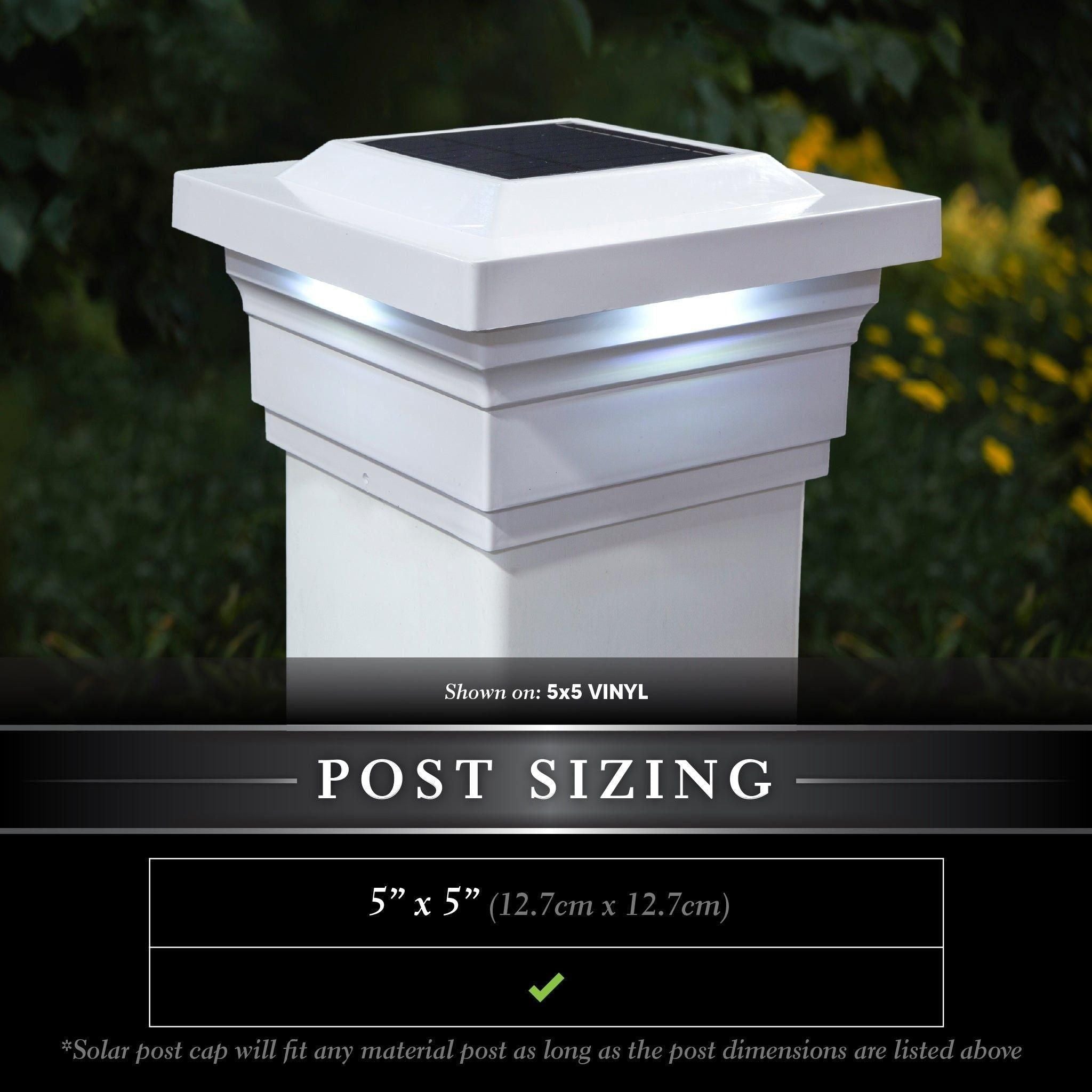Classy Caps - 5x5 Majestic Solar Post Cap - Lights Canada