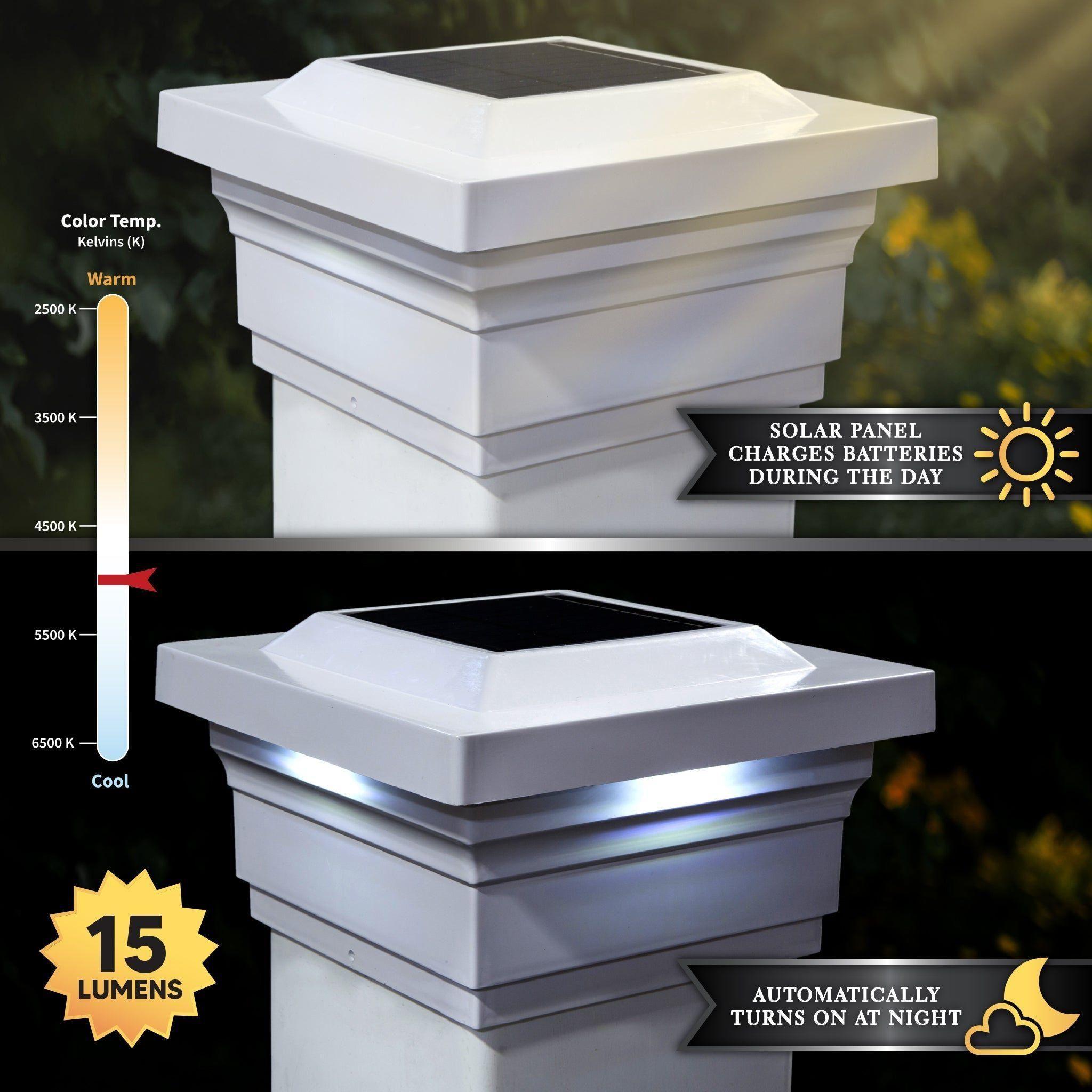 Classy Caps - 5x5 Majestic Solar Post Cap - Lights Canada