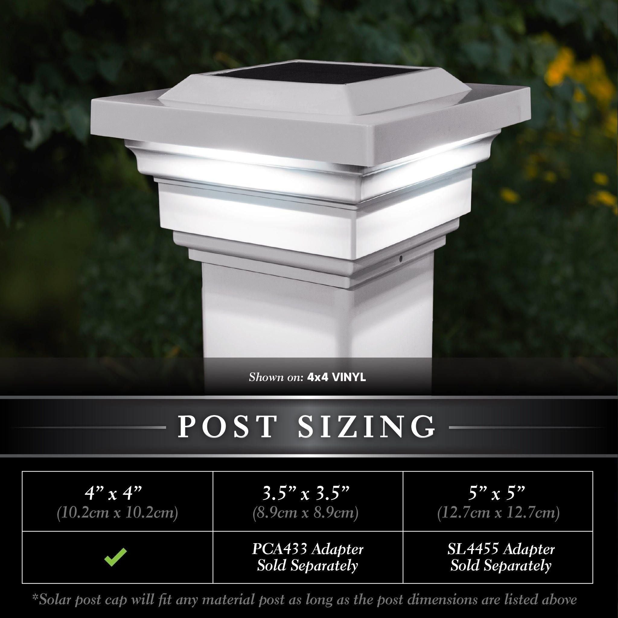 Classy Caps - 4x4 Regal Solar Post Cap - Lights Canada