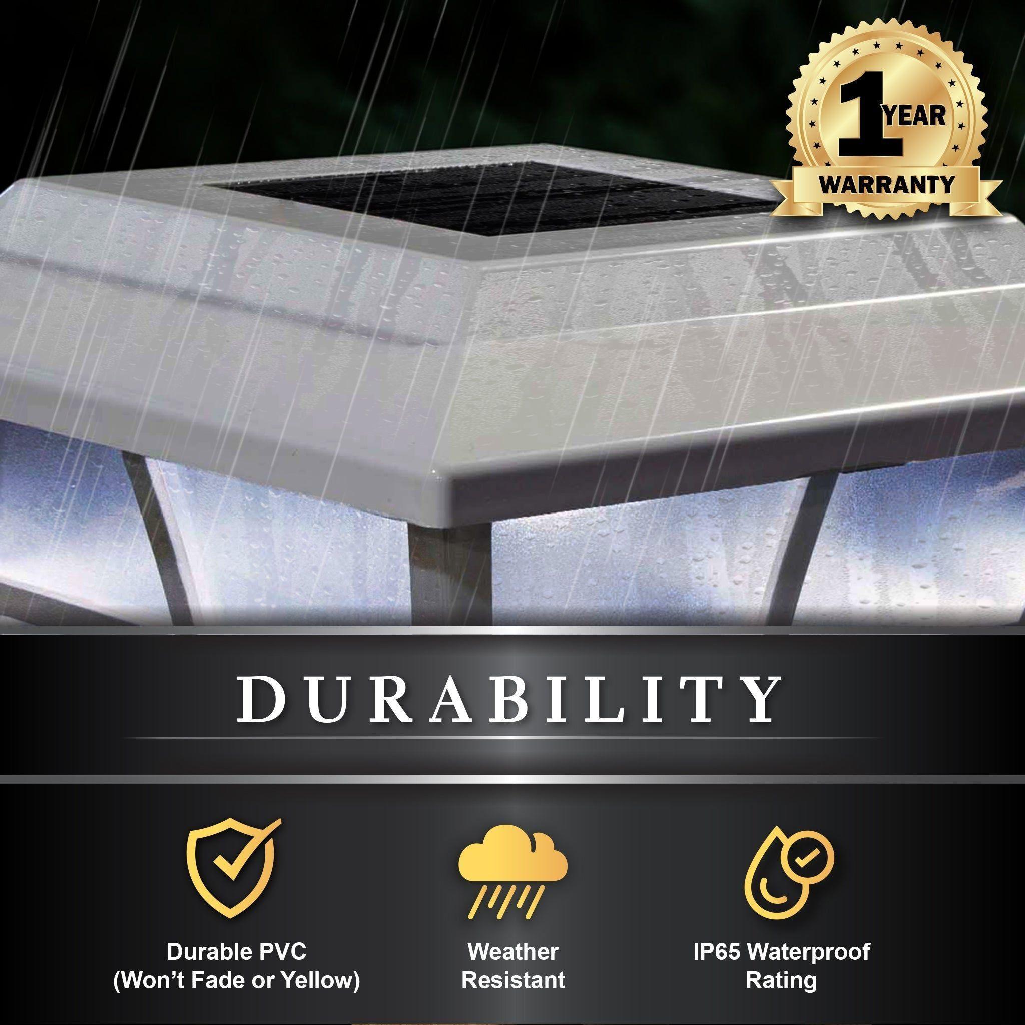 Classy Caps - 4x4 Prestige Solar Post Cap - Lights Canada