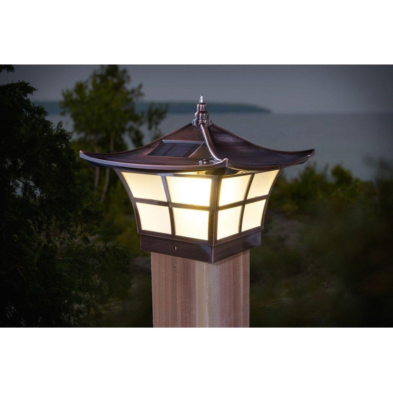 Classy Caps - 4x4 Ambience Solar Post Cap - Lights Canada