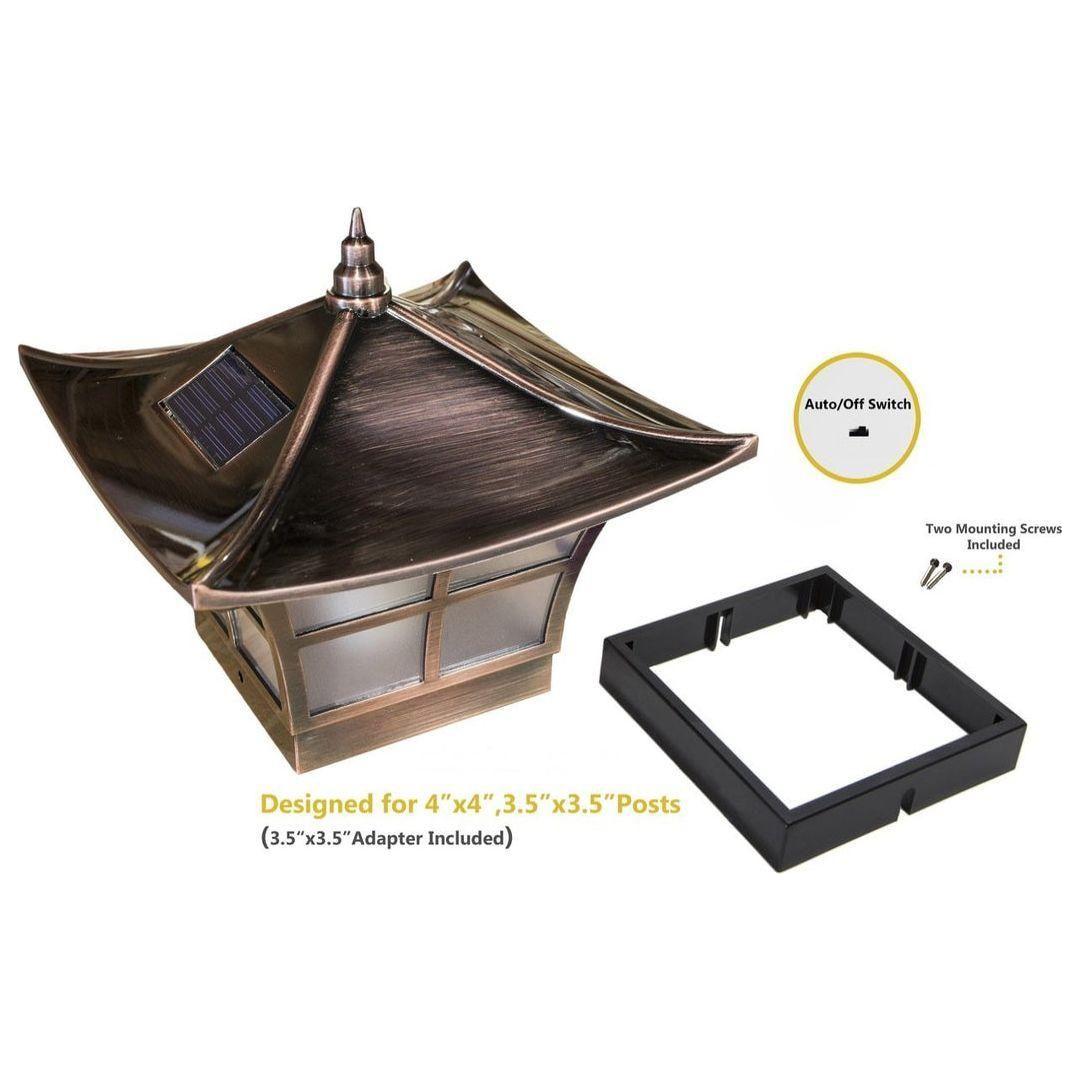 Classy Caps - 4x4 Ambience Solar Post Cap - Lights Canada