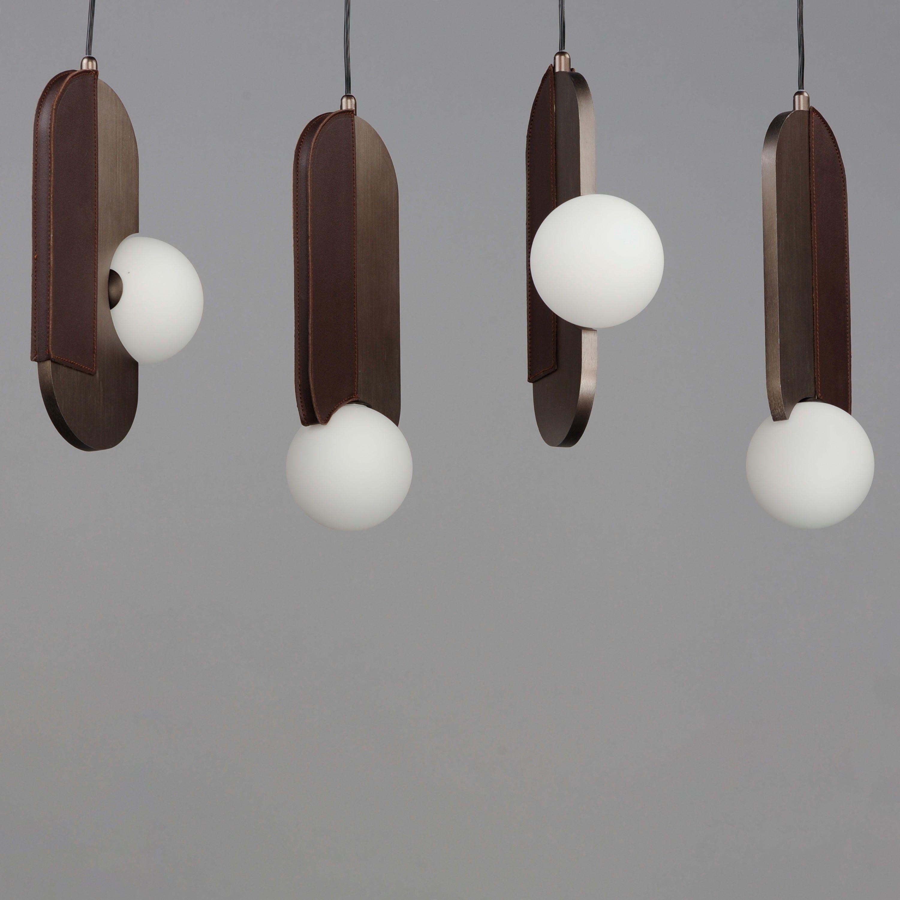 Studio M - Stitched 5-Light Linear Suspension - Lights Canada