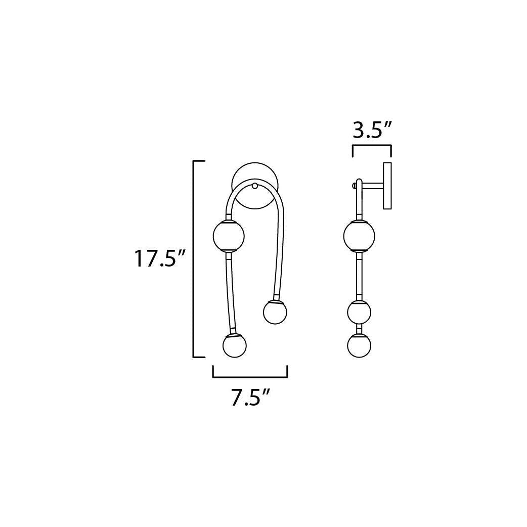 Studio M - Alina 3-Light LED Sconce - Lights Canada