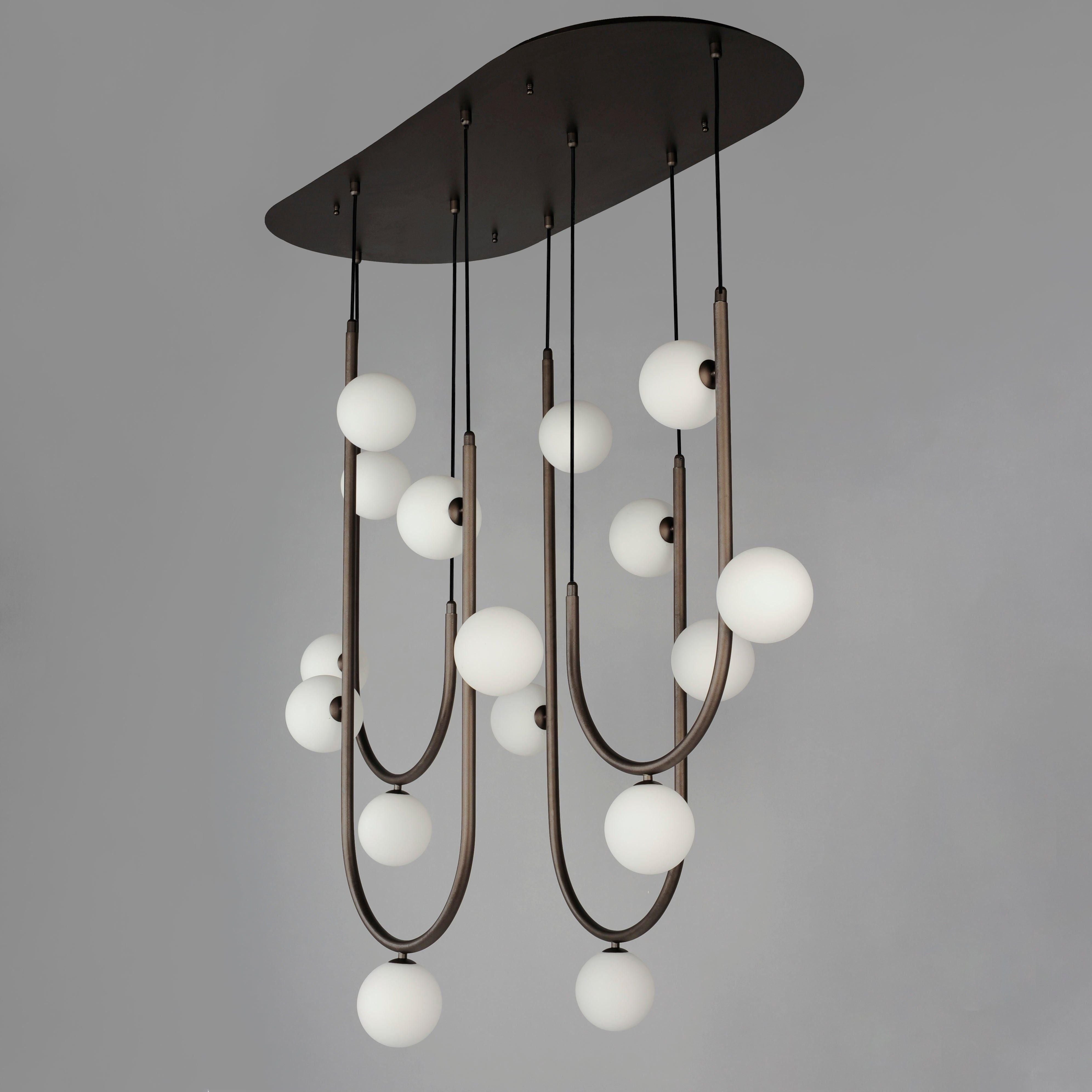 Studio M - Contour 16-Light Linear Suspension - Lights Canada