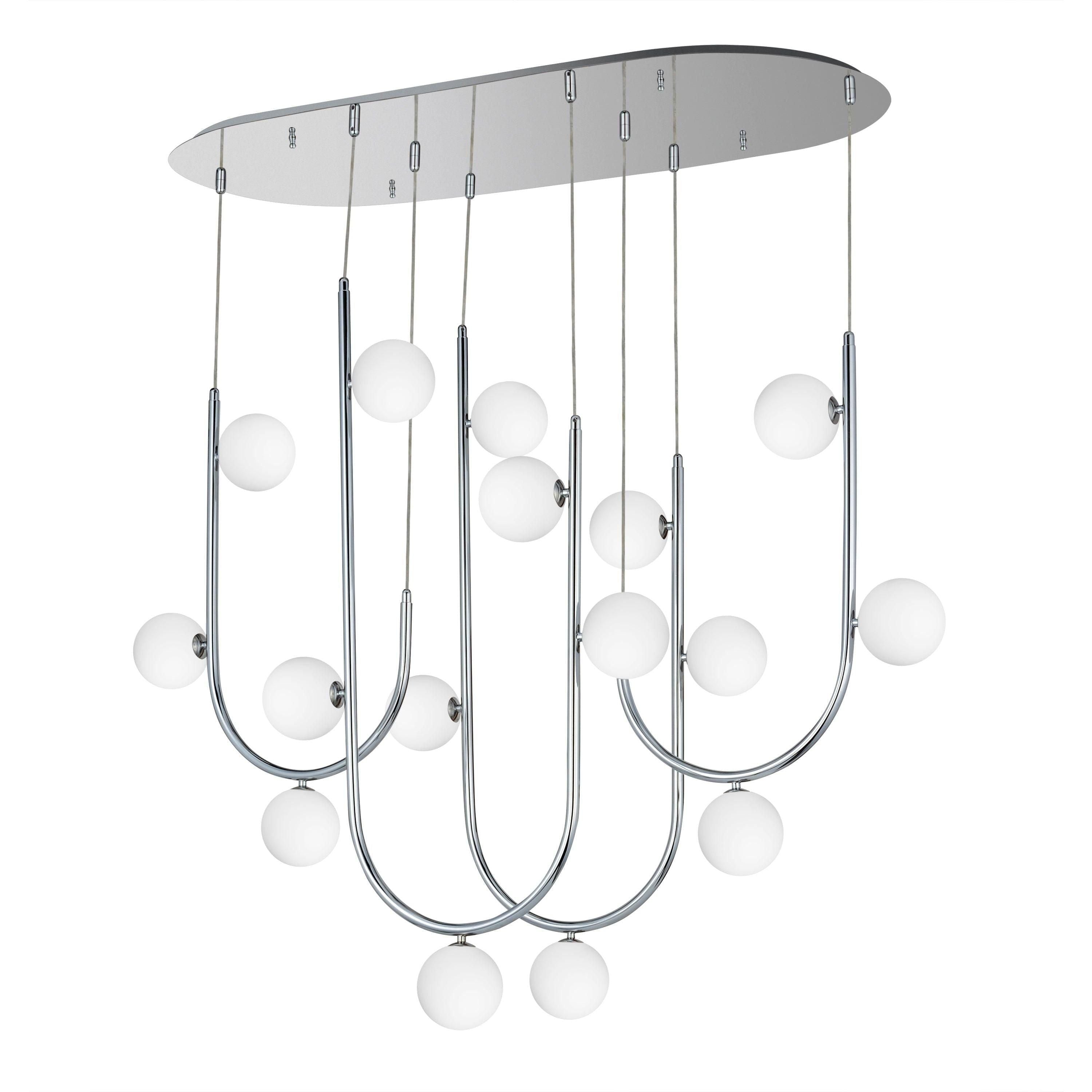 Studio M - Contour 16-Light Linear Suspension - Lights Canada