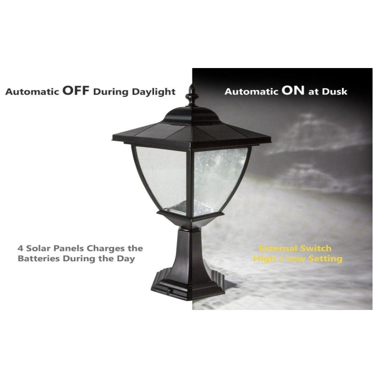 Classy Caps - Elegante Solar Lamp - Lights Canada
