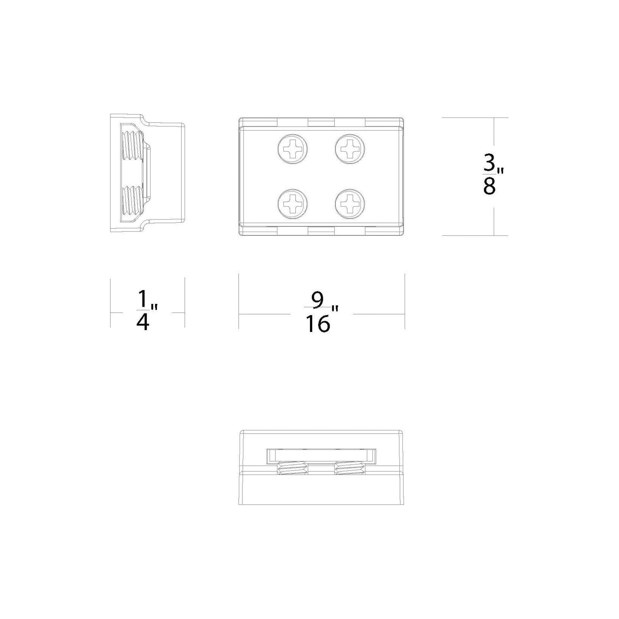 WAC Lighting - Basics & Gemini 24VDC Tape-to-Tape "I" Connector (Pack of 10) - Lights Canada