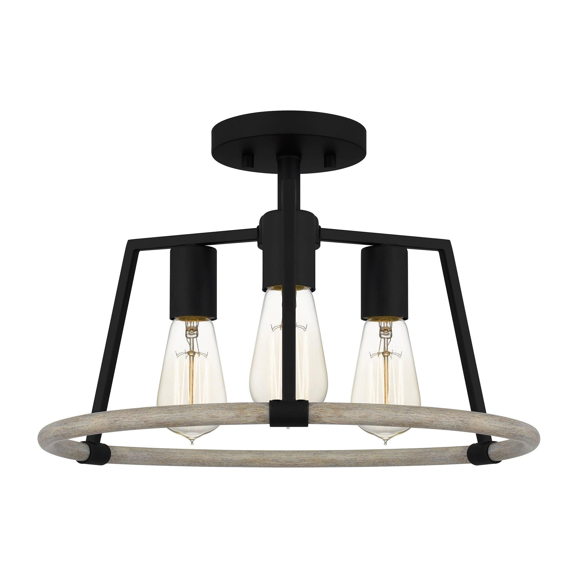 Quoizel - Tippet Semi Flush Mount - Lights Canada