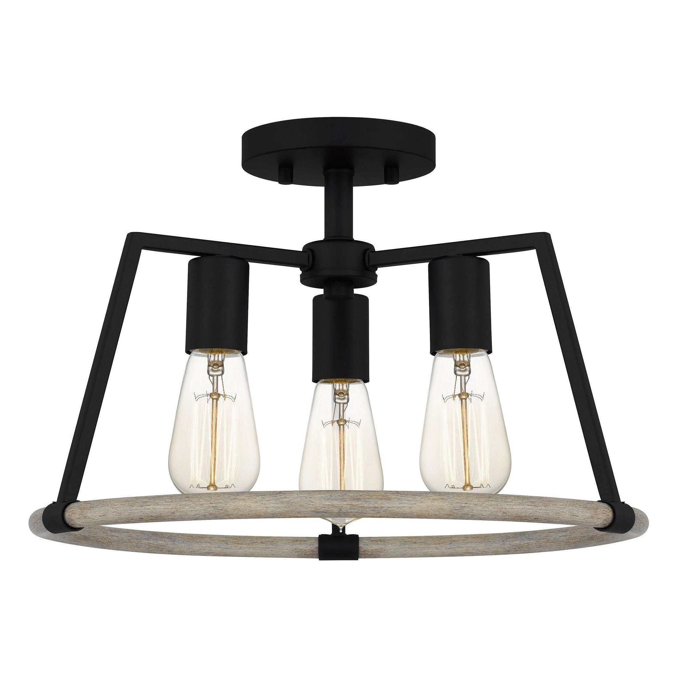 Quoizel - Tippet Semi Flush Mount - Lights Canada