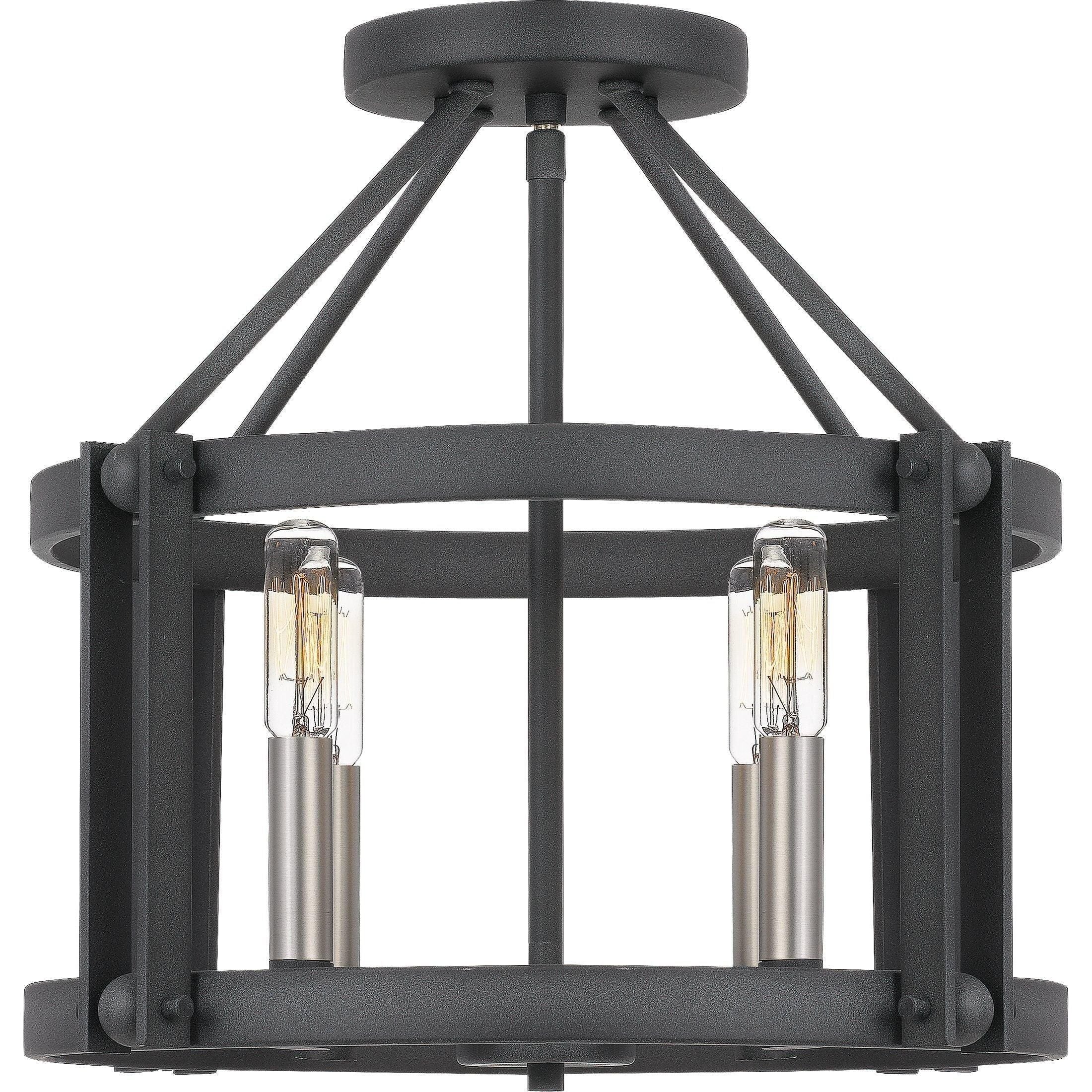 Quoizel - Victor Semi Flush Mount - Lights Canada
