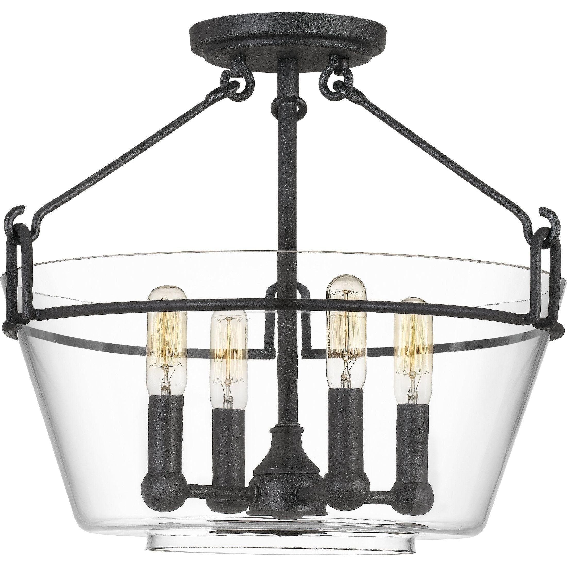 Quoizel - Wells Semi Flush Mount - Lights Canada