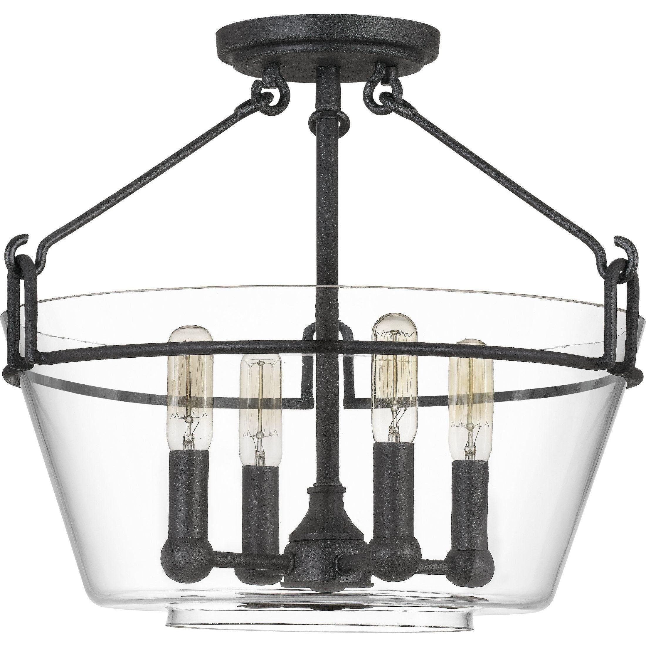 Quoizel - Wells Semi Flush Mount - Lights Canada