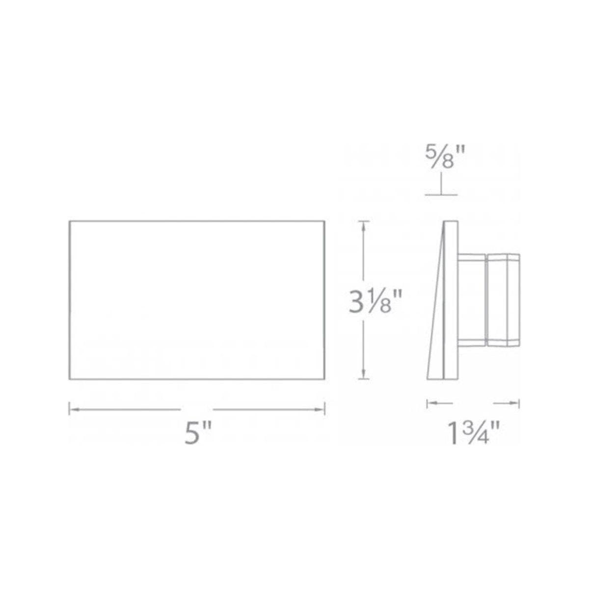 WAC Lighting - LEDme 120V LED Horizontal Scoop Indoor/Outdoor Step and Wall Light - Lights Canada