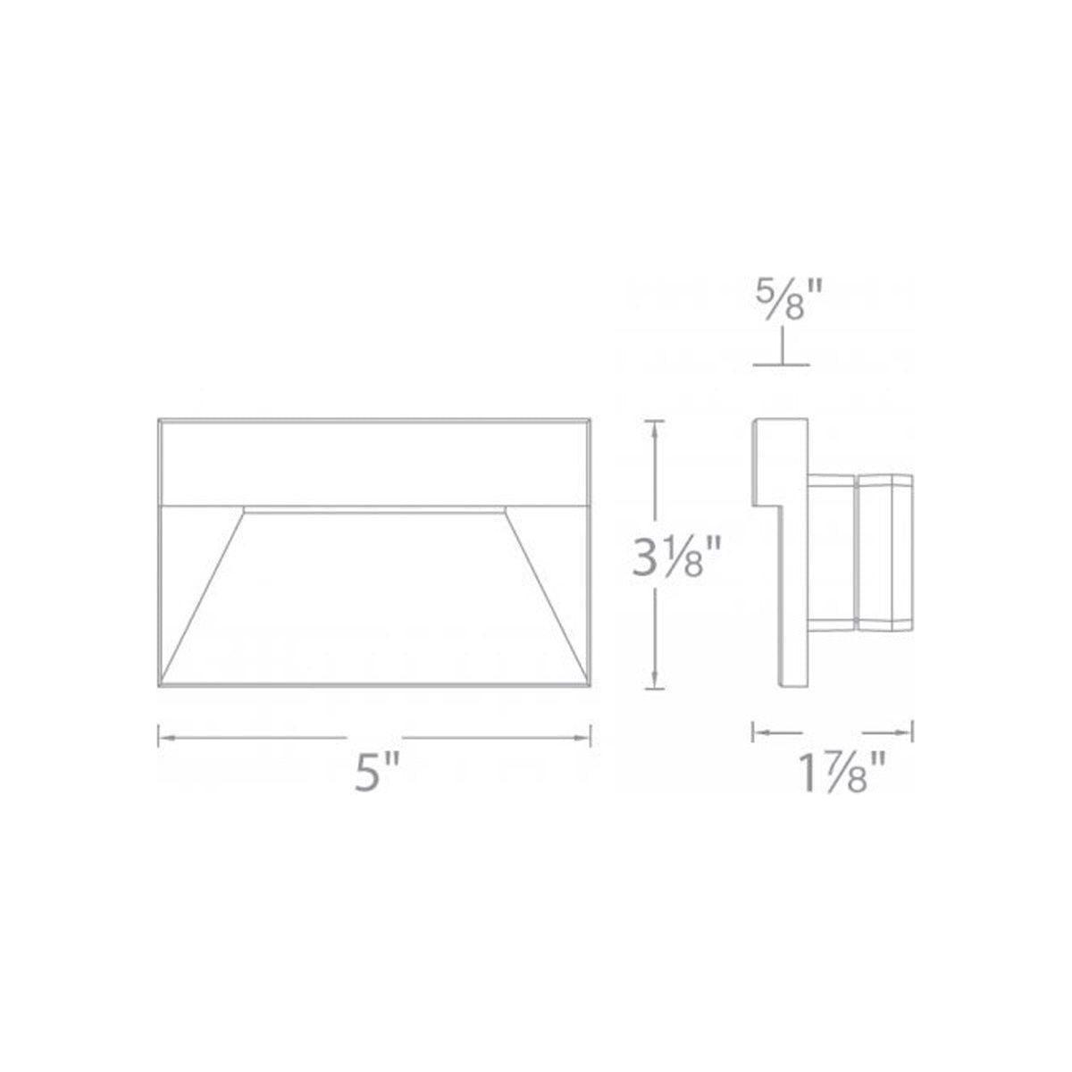 WAC Lighting - LEDme 120V LED Horizontal Ledge Indoor/Outdoor Step and Wall Light - Lights Canada