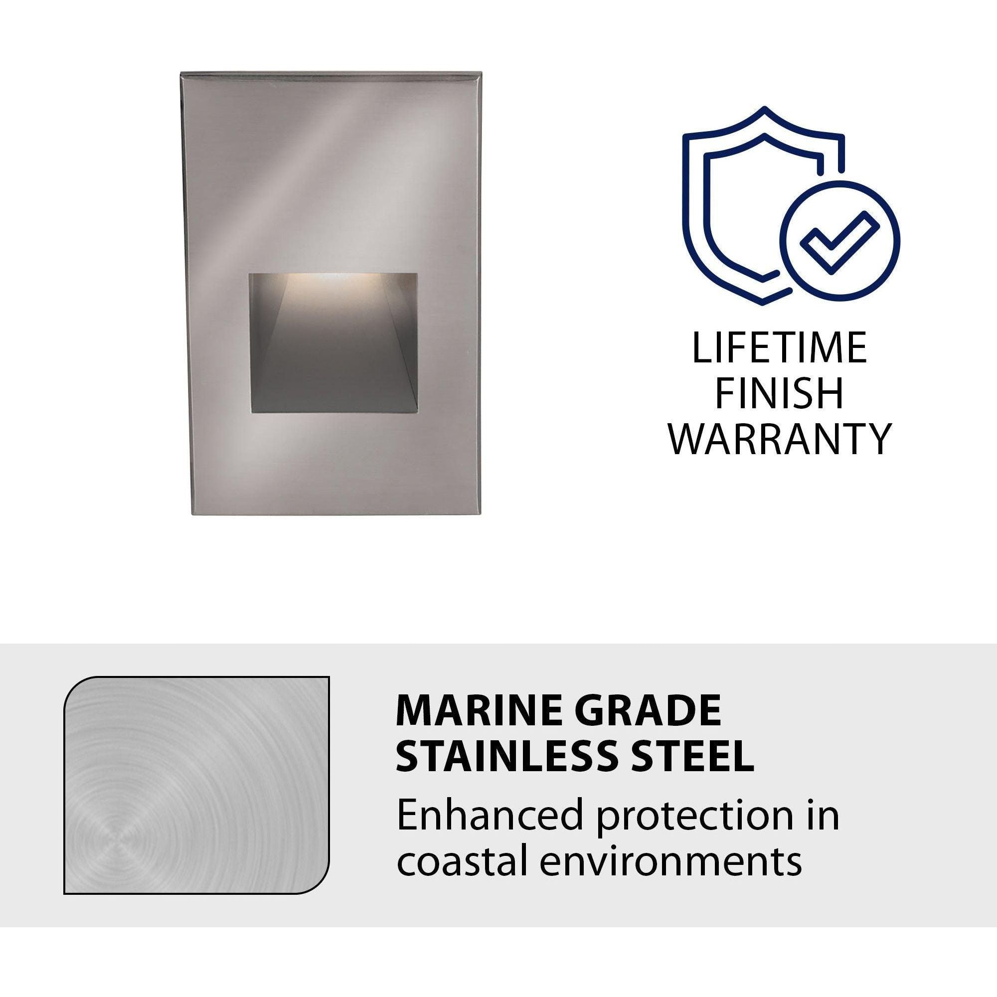 WAC Lighting - LEDme 120V LED Vertical Indoor/Outdoor Step and Wall Light - Lights Canada