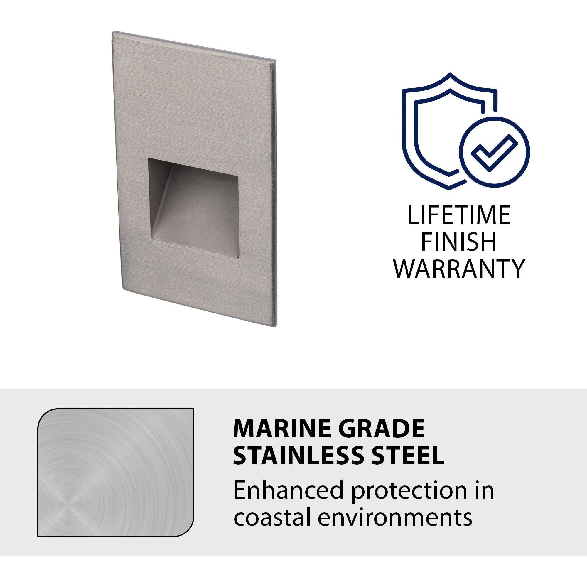 WAC Lighting - LEDme 120V LED Vertical Indoor/Outdoor Step and Wall Light - Lights Canada