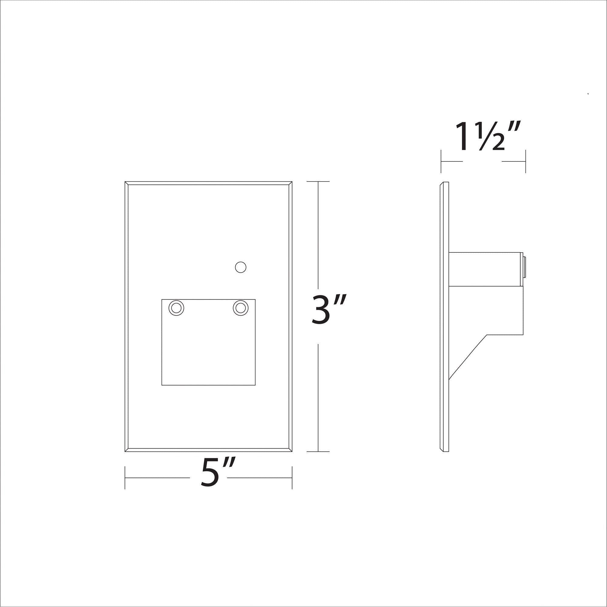 WAC Lighting - LEDme 120V LED Vertical Indoor/Outdoor Step and Wall Light with Daylight Photocell Sensor - Lights Canada