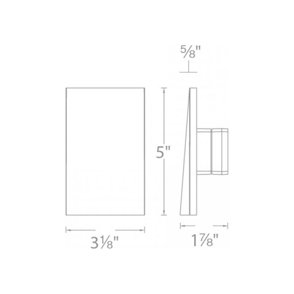 WAC Lighting - LEDme 120V LED Vertical Scoop Indoor/Outdoor Step and Wall Light - Lights Canada