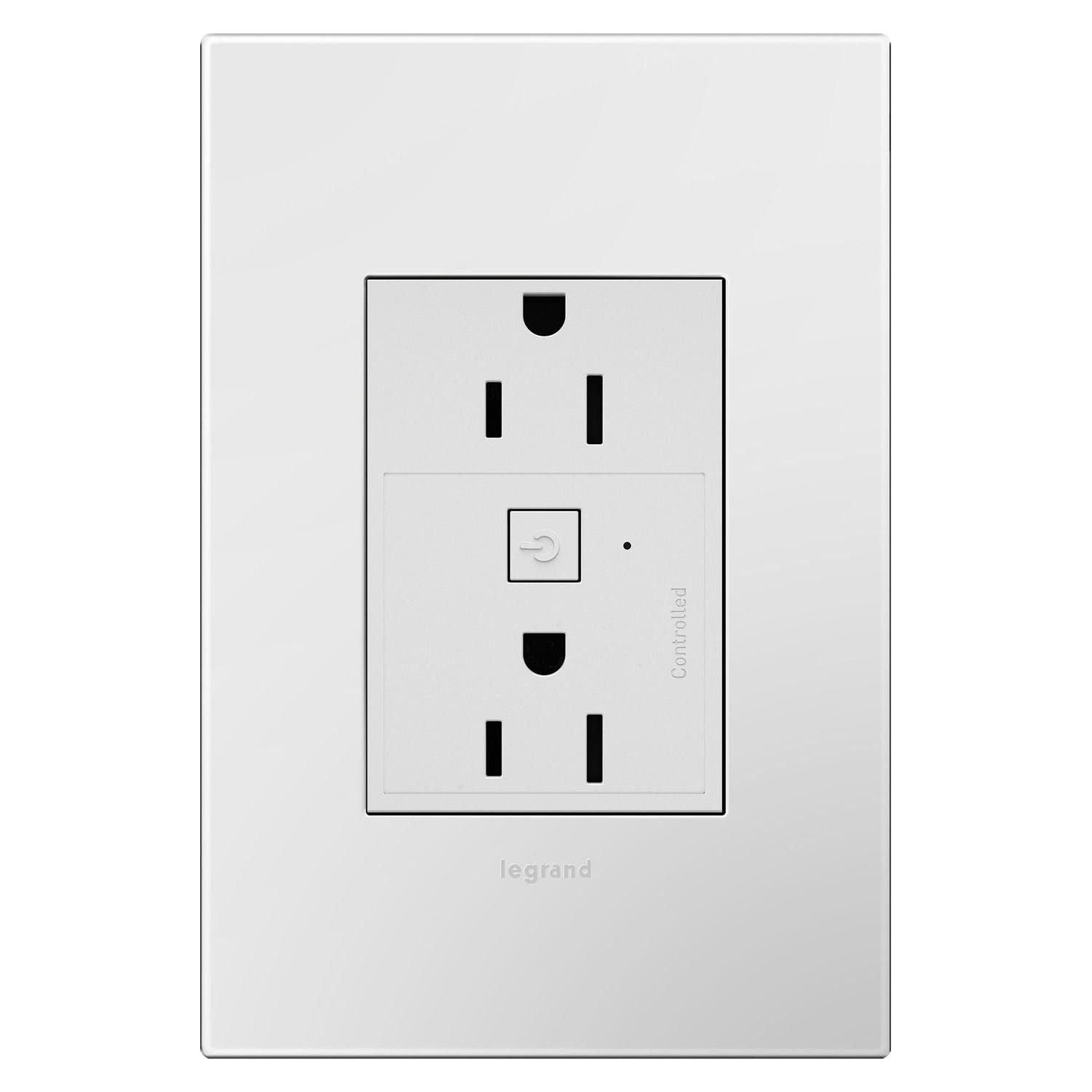 Legrand - Adorne Smart 15A Plus-Size Outlet with Netatmo - Lights Canada