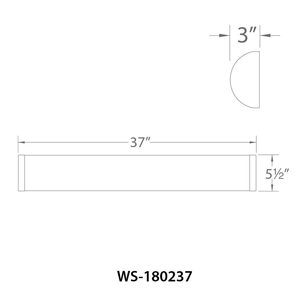 WAC Lighting - Fuse 37" LED Energy Star Bathroom Vanity & Wall Light - Lights Canada