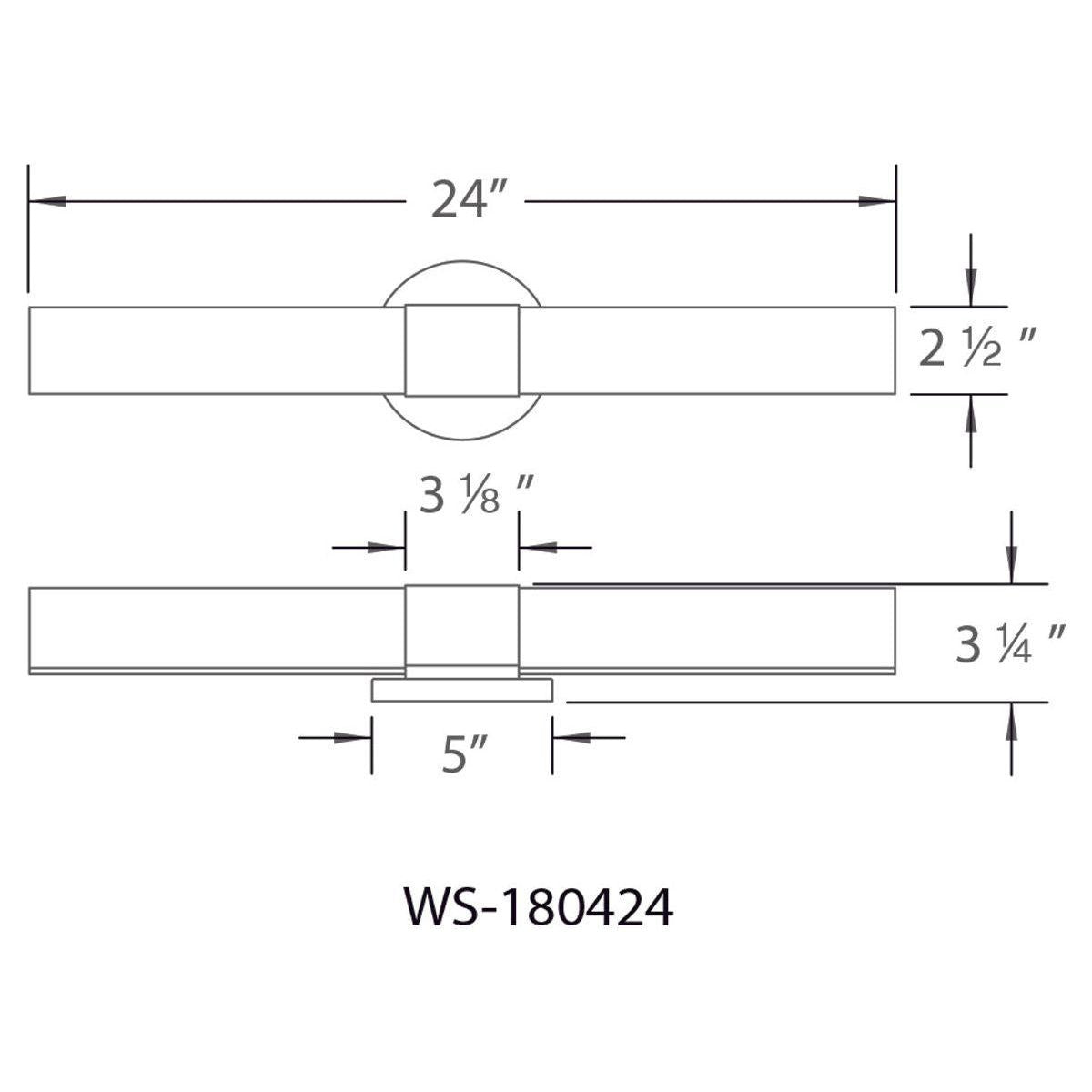 WAC Lighting - Turbo 24" LED Energy Star Bathroom Vanity & Wall Light - Lights Canada