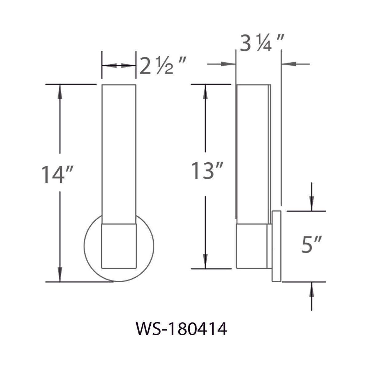 WAC Lighting - Turbo 14" LED Energy Star Wall Sconce - Lights Canada