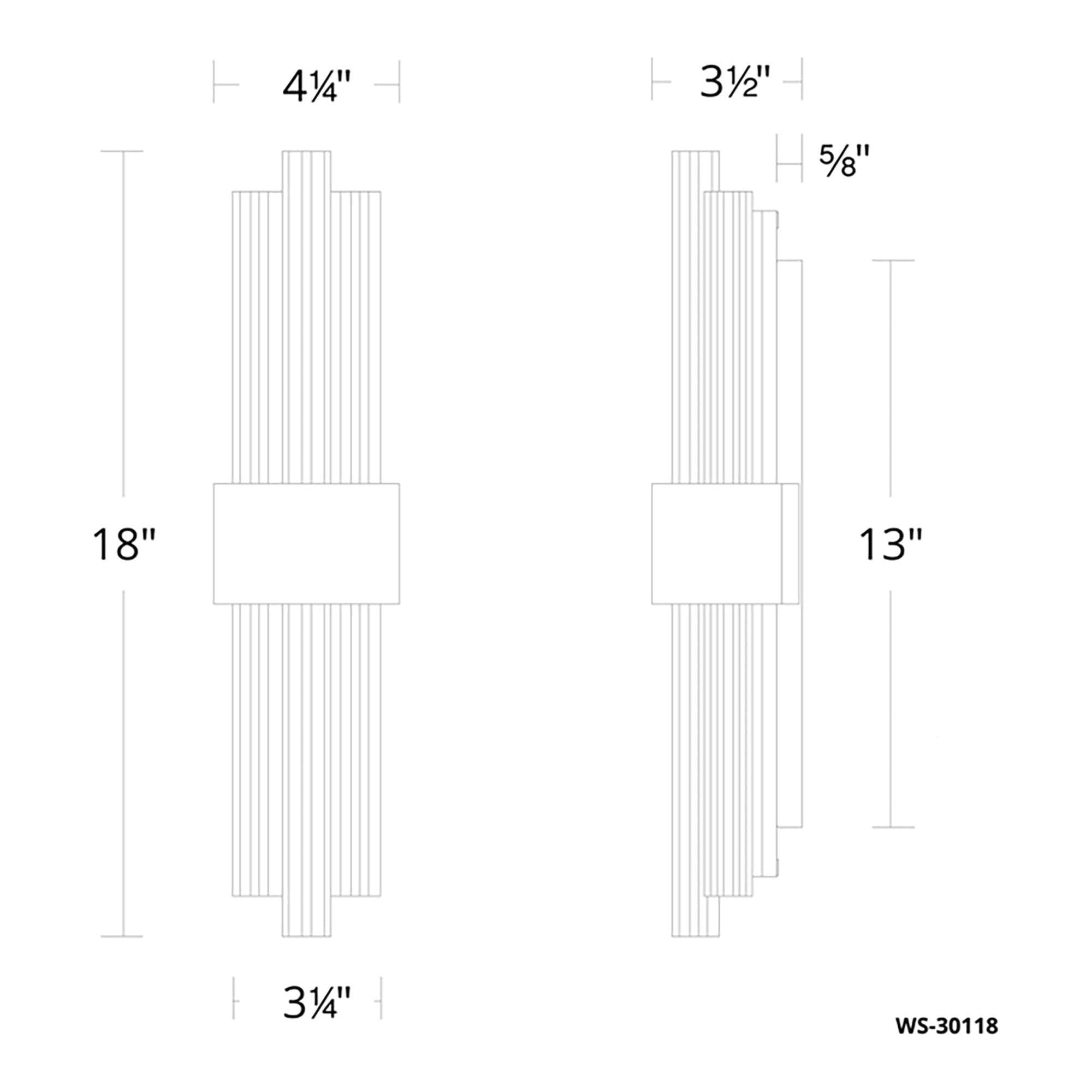 Modern Forms - Luzerne 18" LED Bathroom Vanity or Wall Light - Lights Canada