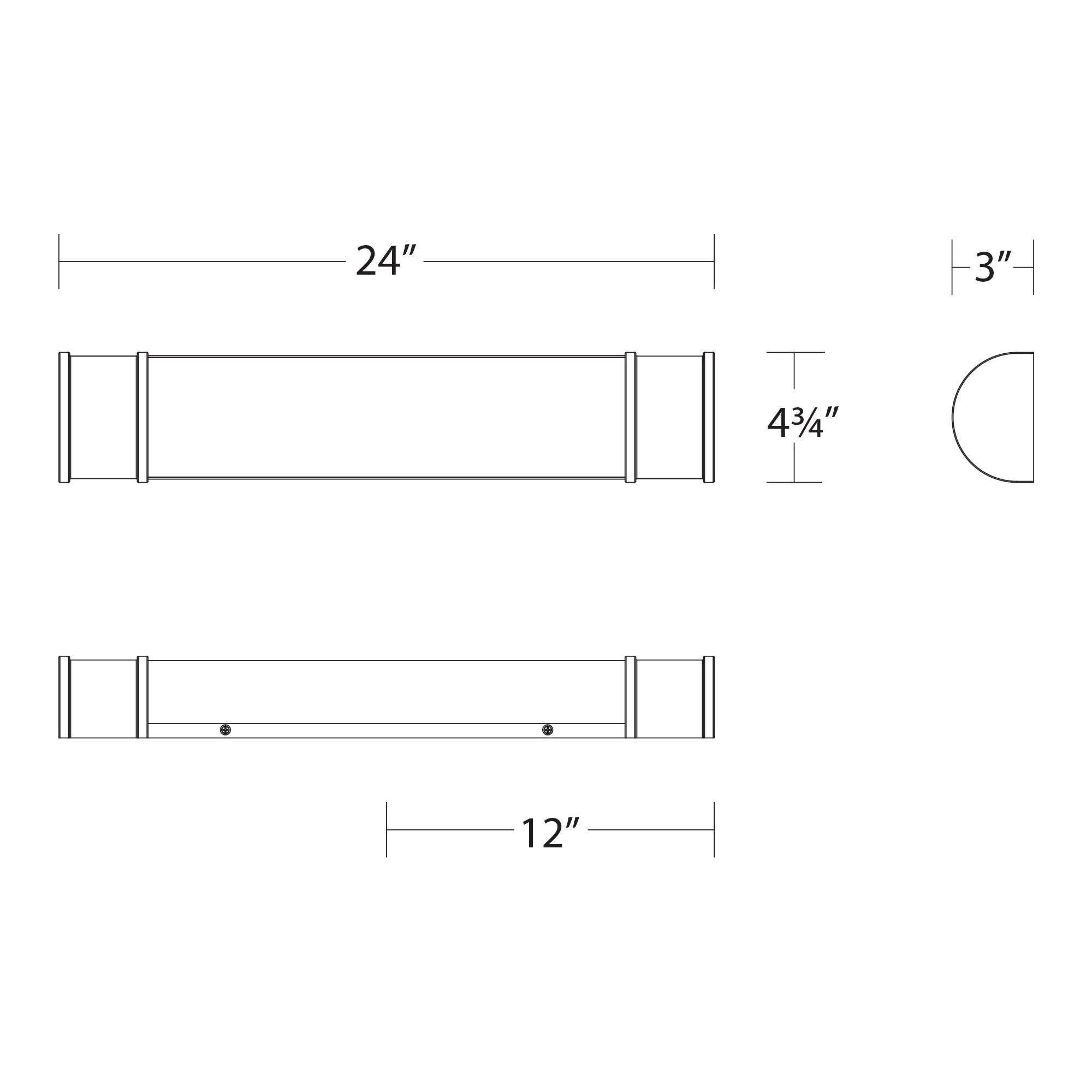dweLED - Mercer 24" LED Bath Vanity & Wall Light - Lights Canada