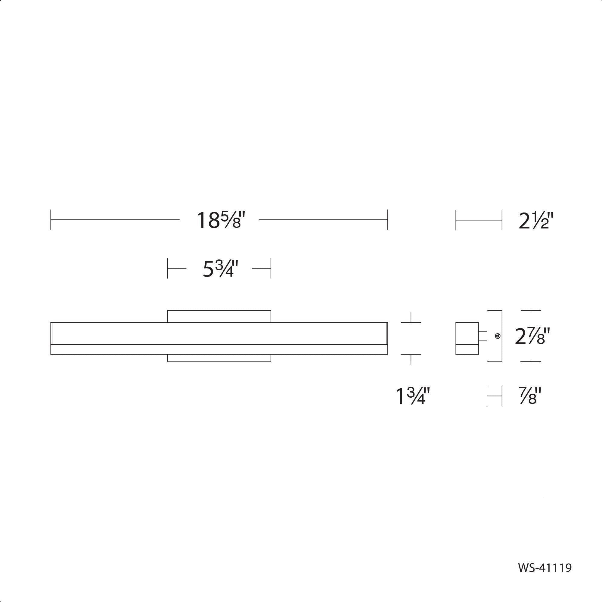 dweLED - Styx 19" LED Bath Vanity & Wall Light - Lights Canada