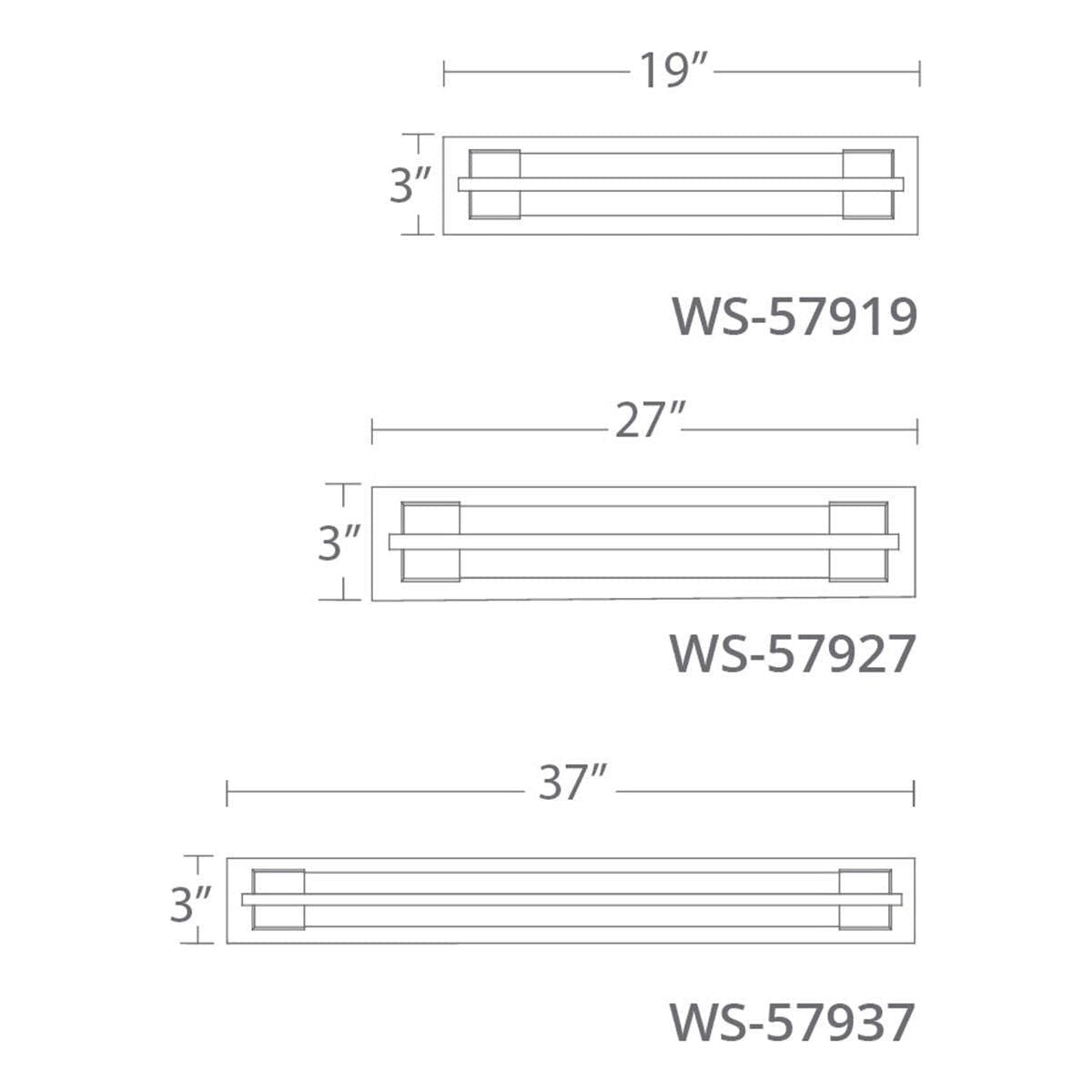 Modern Forms - Ice 37" LED Bathroom Vanity or Wall Light - Lights Canada