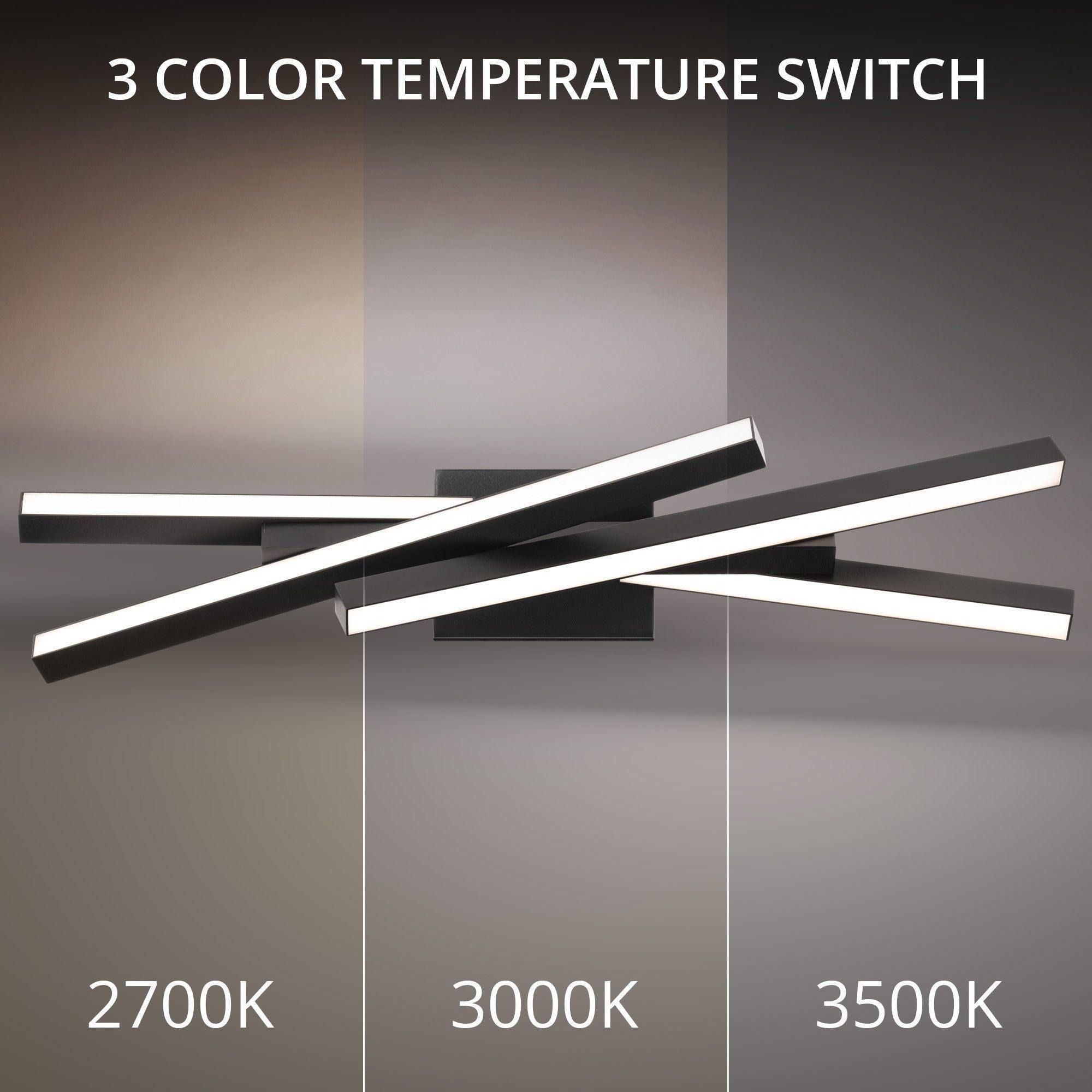 dweLED - Parallax 27" LED Bath Vanity & Wall Light - Lights Canada
