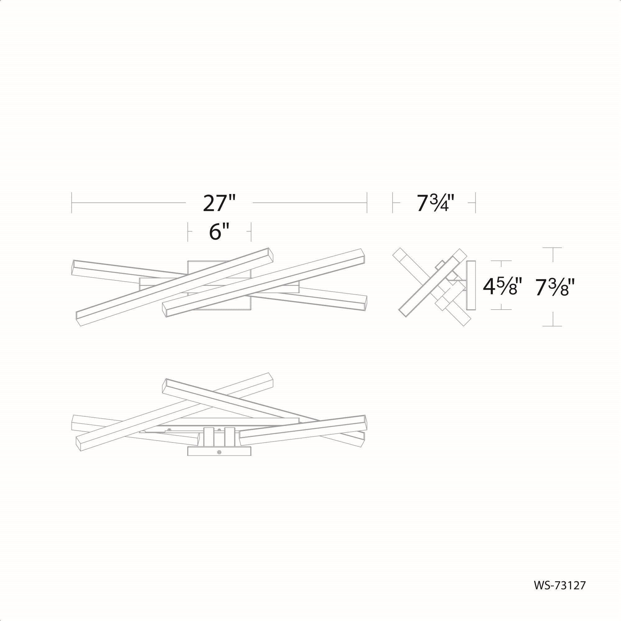 dweLED - Parallax 27" LED Bath Vanity & Wall Light - Lights Canada