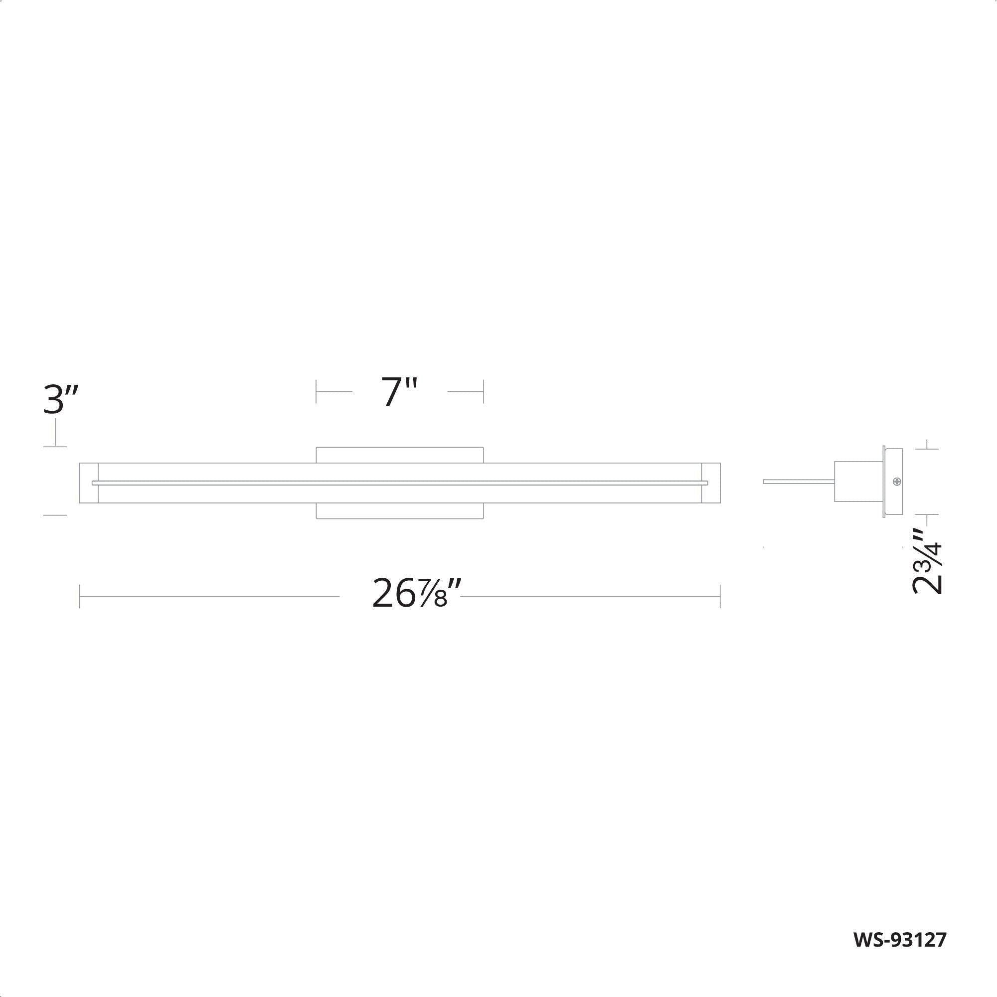 dweLED - Spectre 27" LED Bath Vanity & Wall Light - Lights Canada