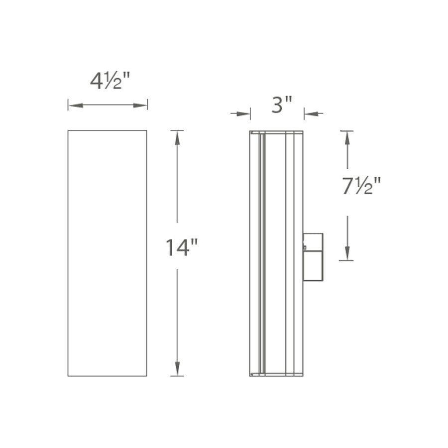 Modern Forms - I-Beam 14" LED Wall Sconce - Lights Canada