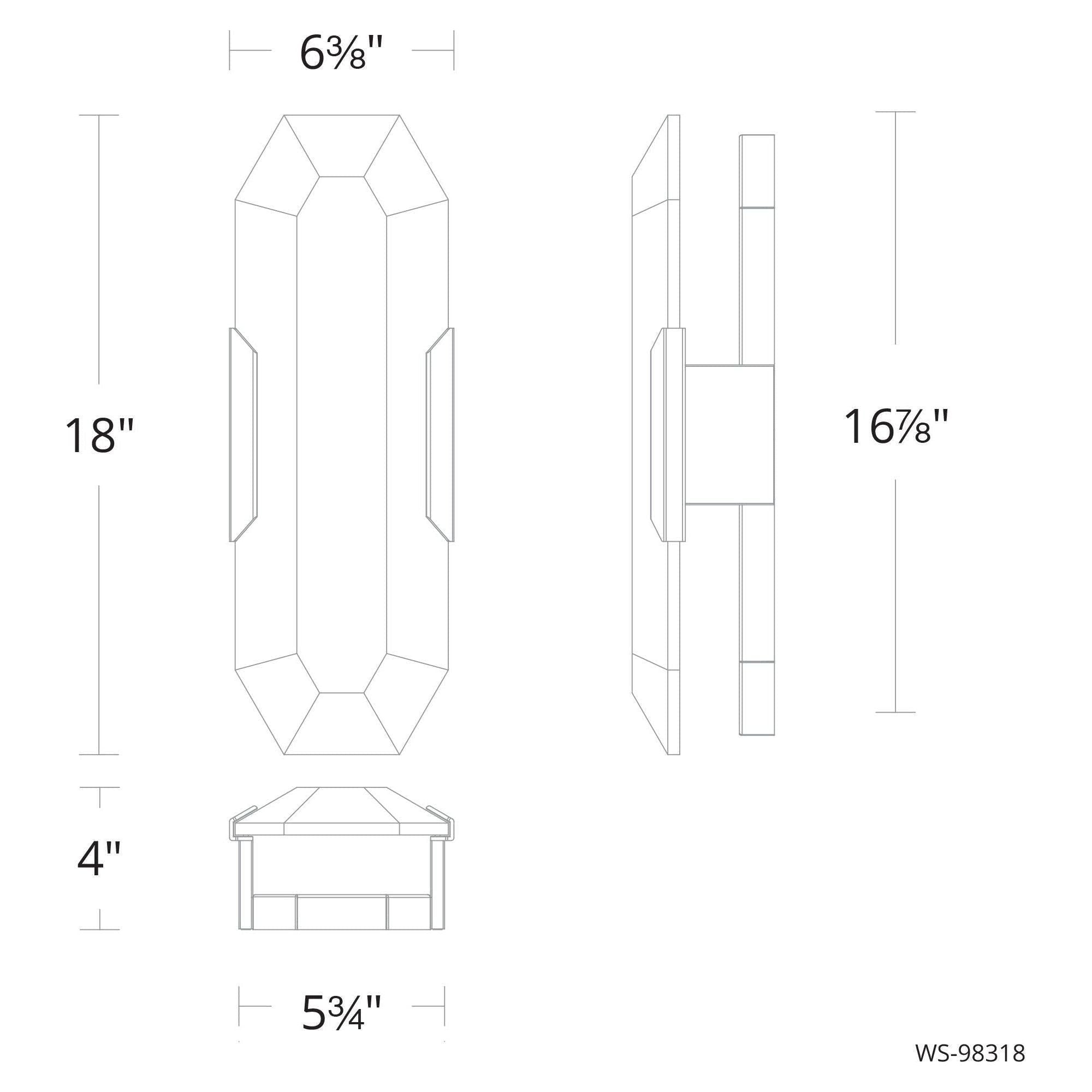 Modern Forms - Toulouse 18" LED Wall Sconce - Lights Canada