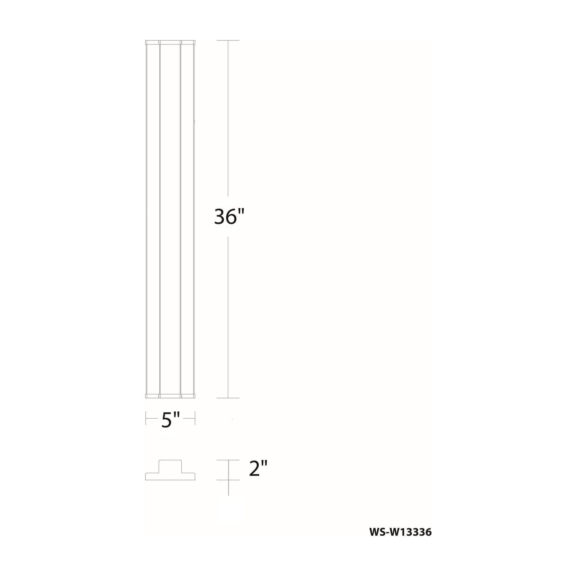 dweLED - Revels 36" LED Outdoor Wall Light - Lights Canada