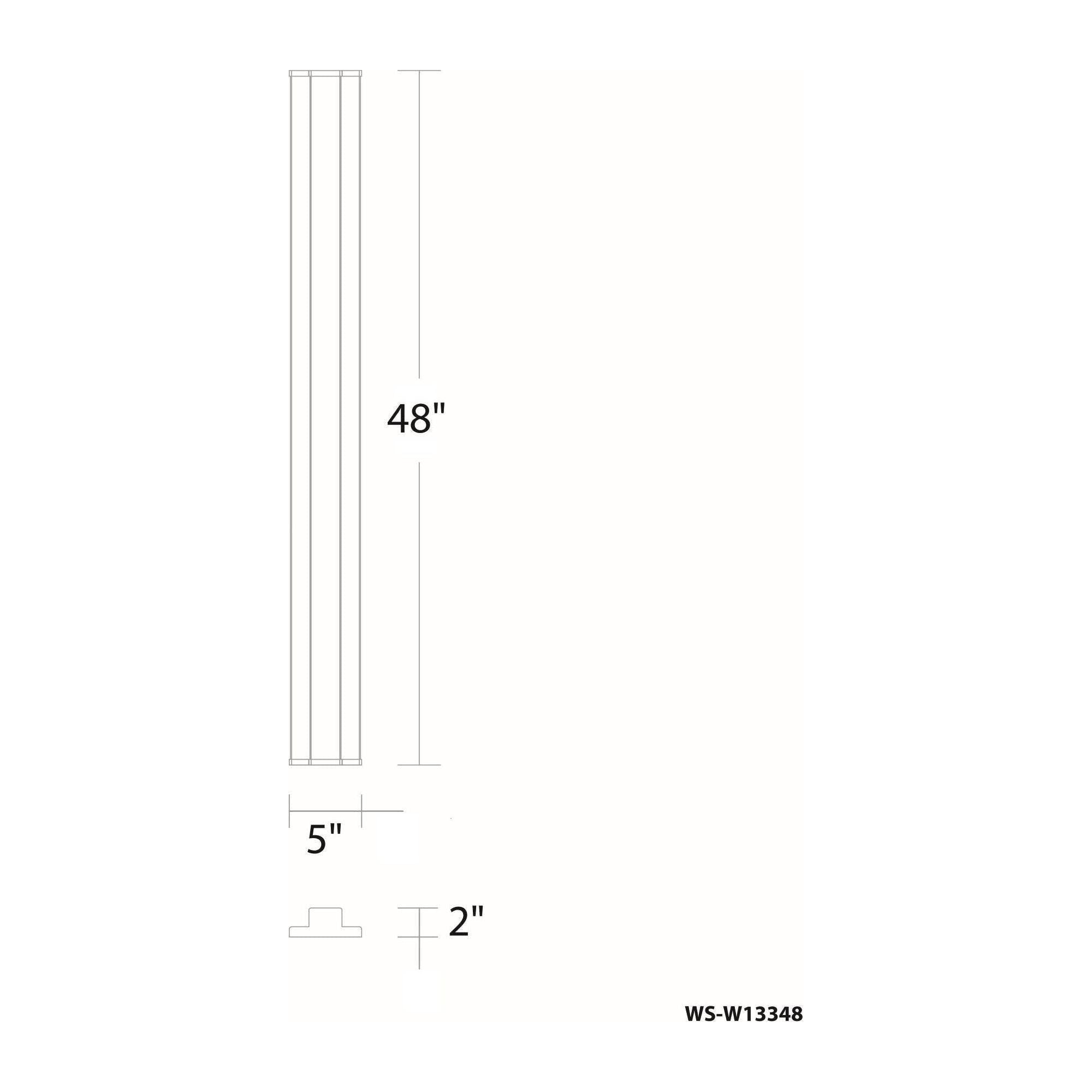 dweLED - Revels 48" LED Outdoor Wall Light - Lights Canada