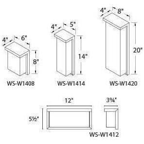 Modern Forms - Ledge 14" LED Indoor/Outdoor Wall Light - Lights Canada