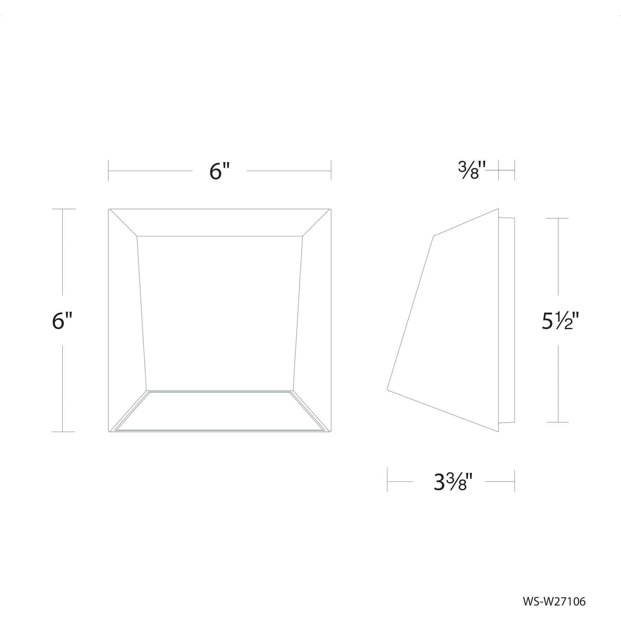 dweLED - Atlantis 6" LED Indoor/Outdoor Wall Light - Lights Canada