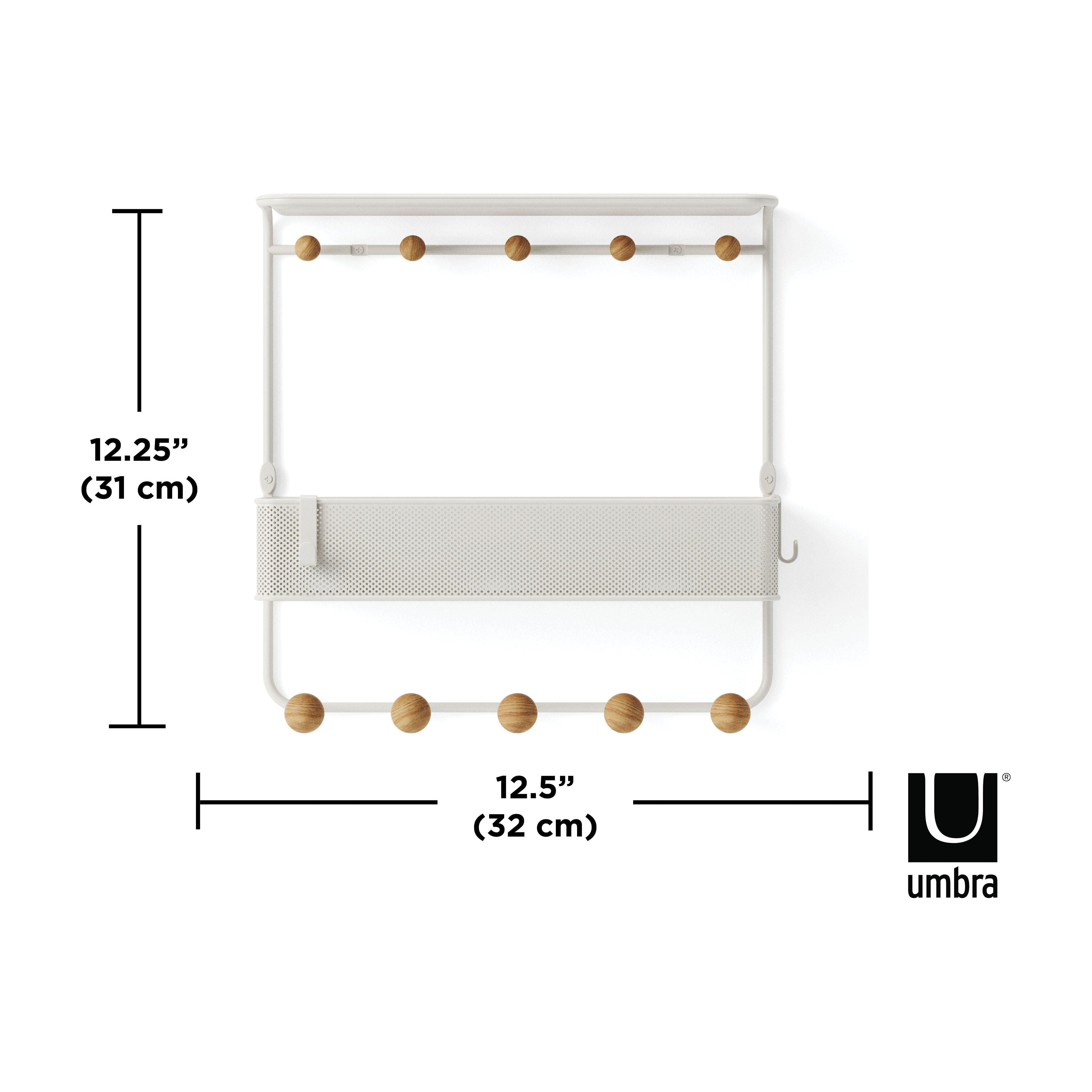 Umbra - Estique Shelf with Hooks - Lights Canada