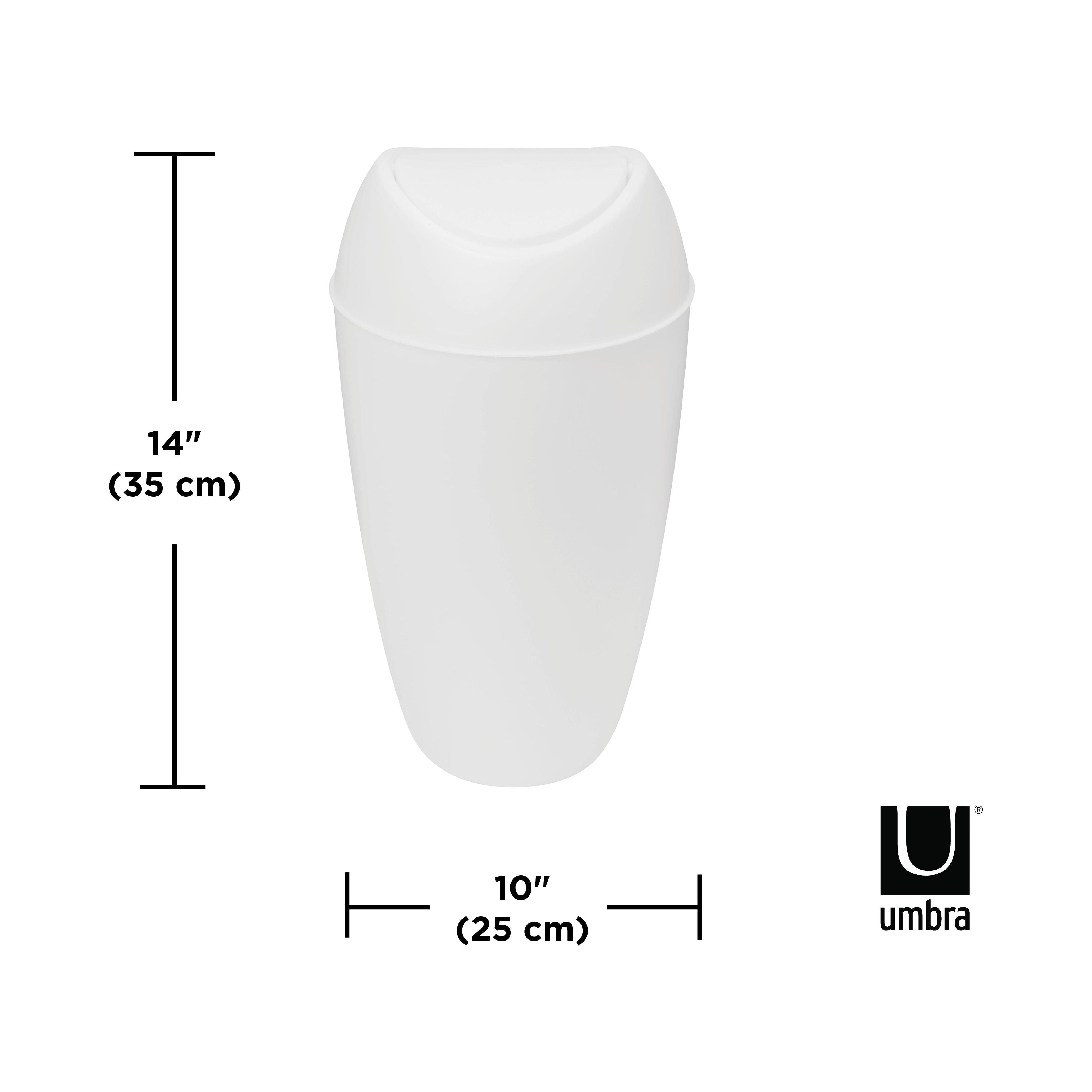 Umbra - Twirla Trash Can 2.4 Gallon (9L) Capacity - Lights Canada