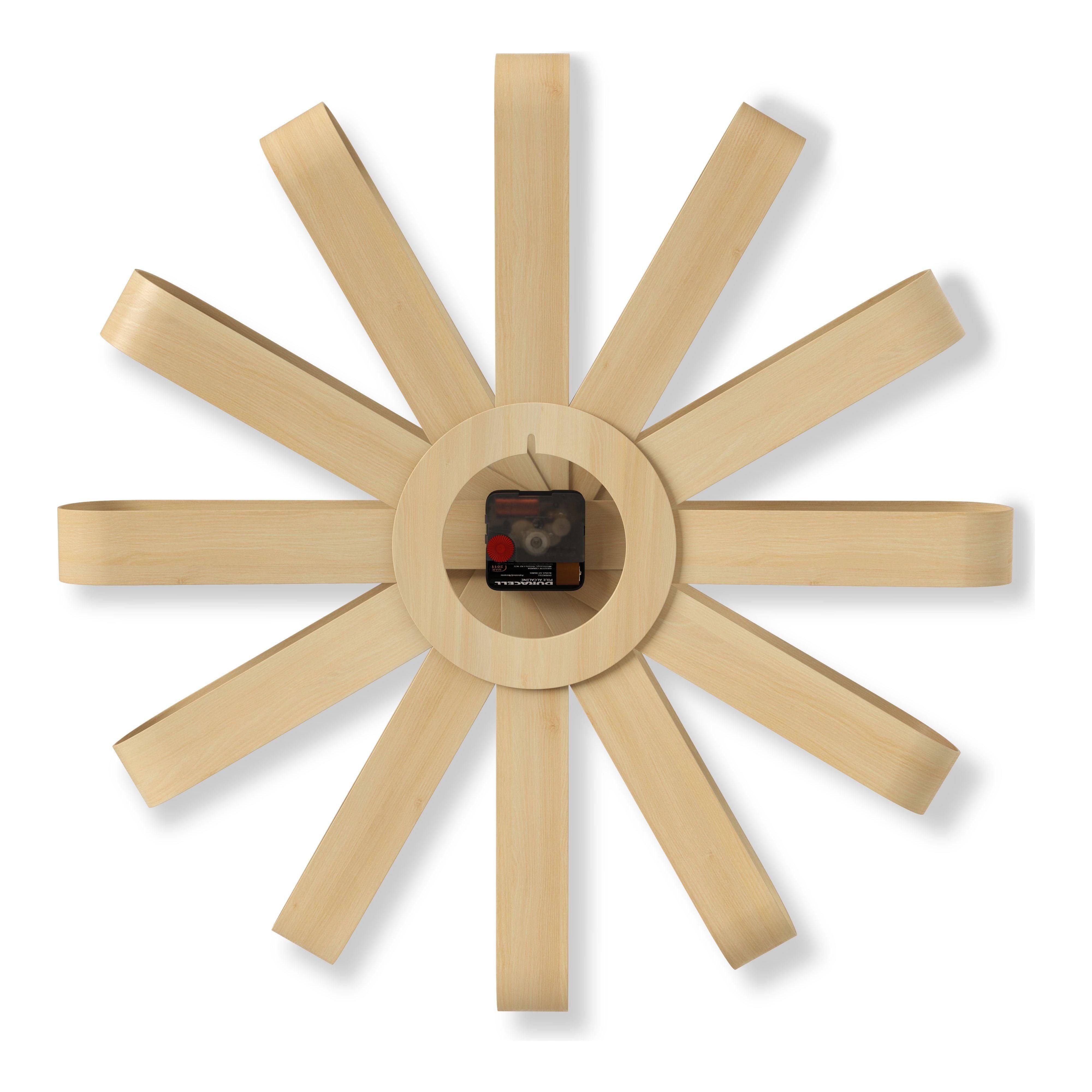 Umbra - Ribbonwood Wall Clock - Lights Canada