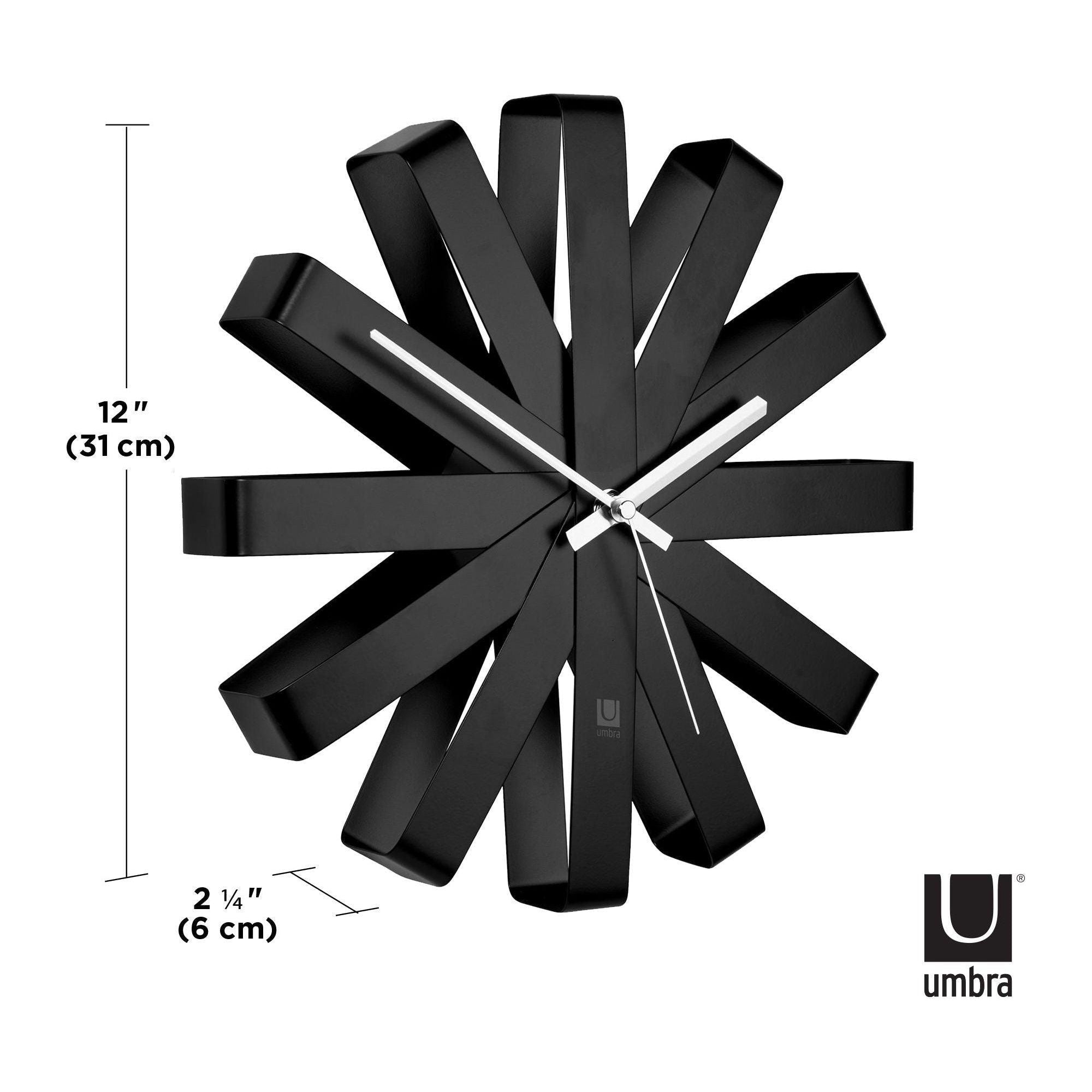 Umbra - Ribbon Wall Clock - Lights Canada