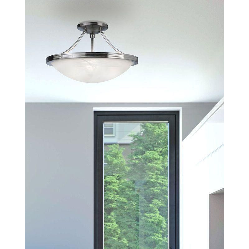 Canarm - Alabaster Semi Flush Mount - Lights Canada