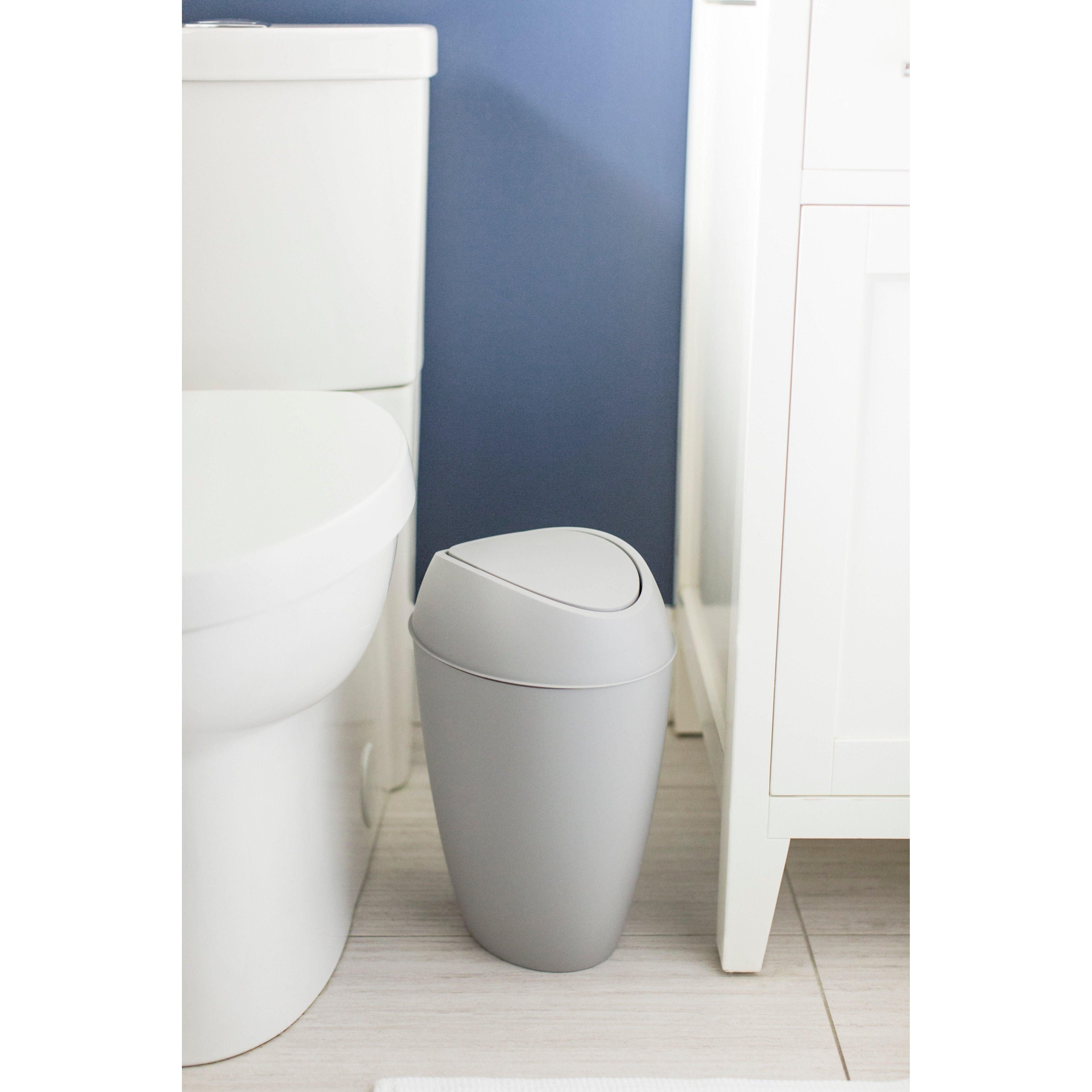 Umbra - Twirla Trash Can 2.4 Gallon (9L) Capacity - Lights Canada