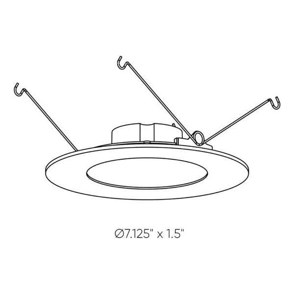 DALS - 6" Round CCT LED Retrofit Recessed Trim - Lights Canada