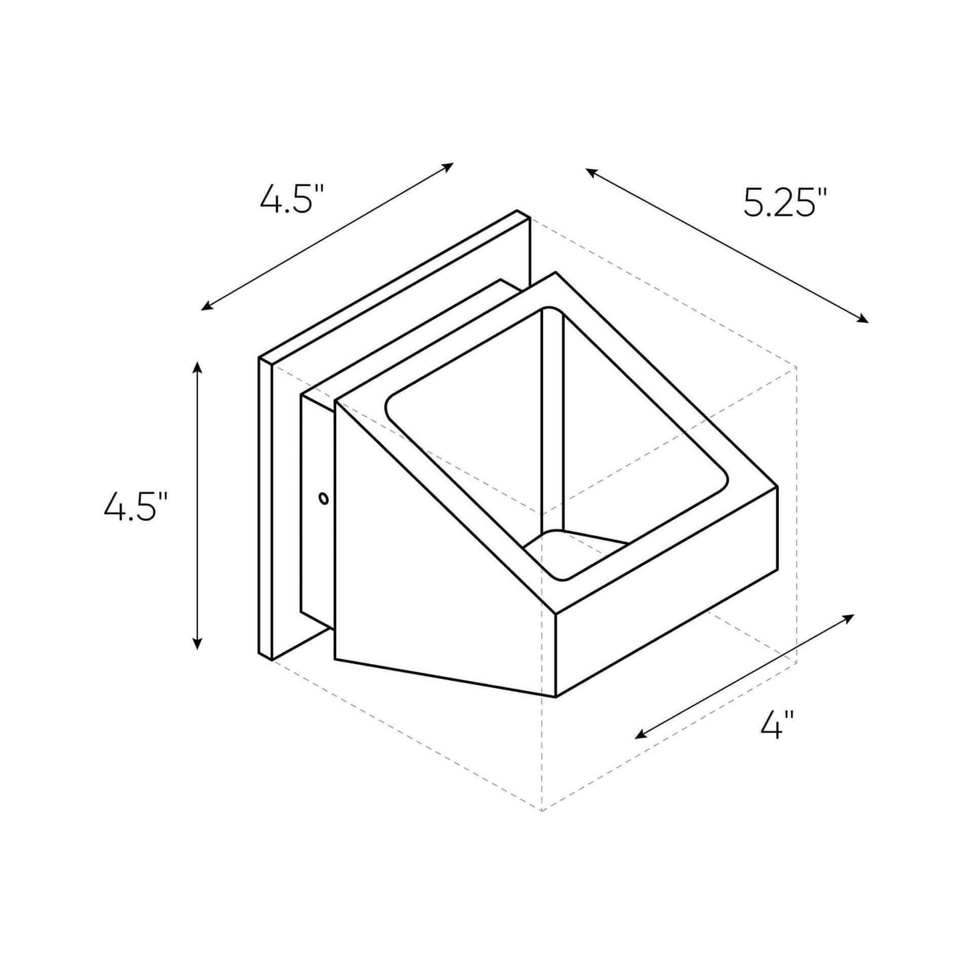 DALS - Trapezoidal Led Wall Sconce - Lights Canada