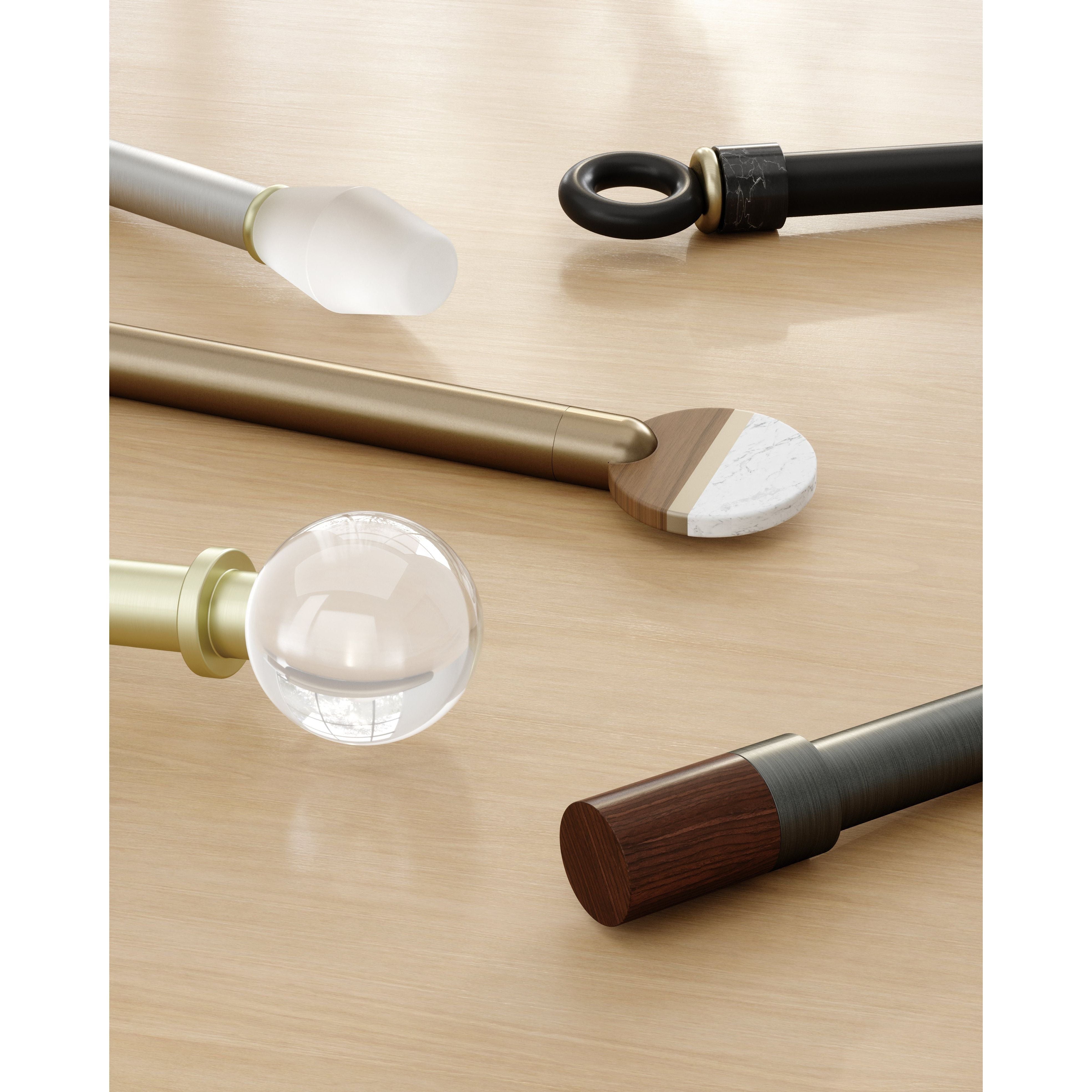 Umbra - Fade Knob 1" Adjustable Curtain Rod - Lights Canada